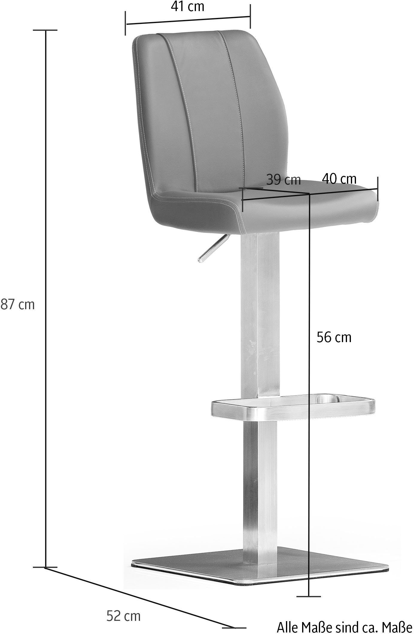 MCA furniture Bistrostuhl BARBECOOL, mit Rückenlehne,Bodenplatte günstig online kaufen