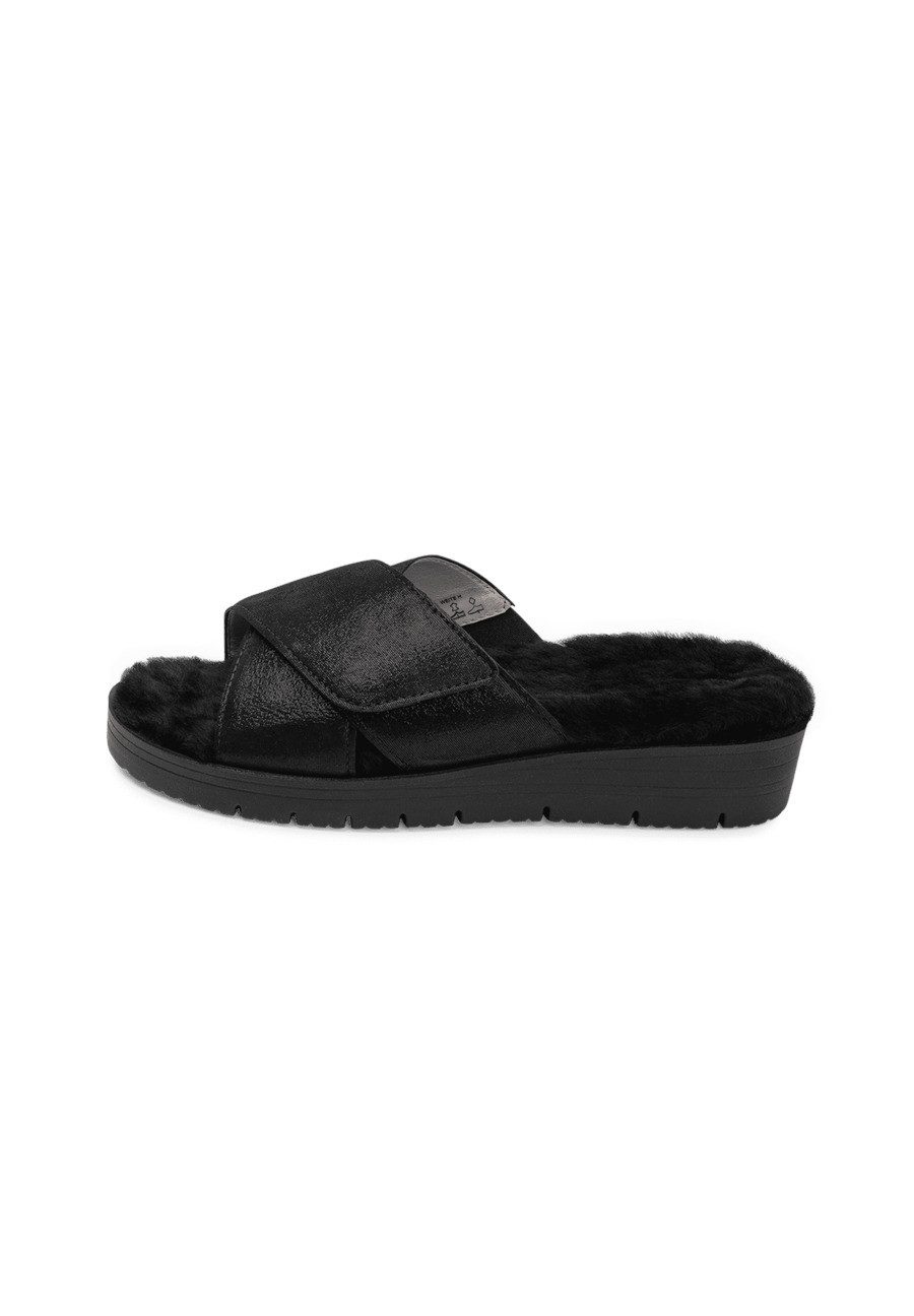 vitaform Damen Pantoletten Samtziegenleder Pantolette