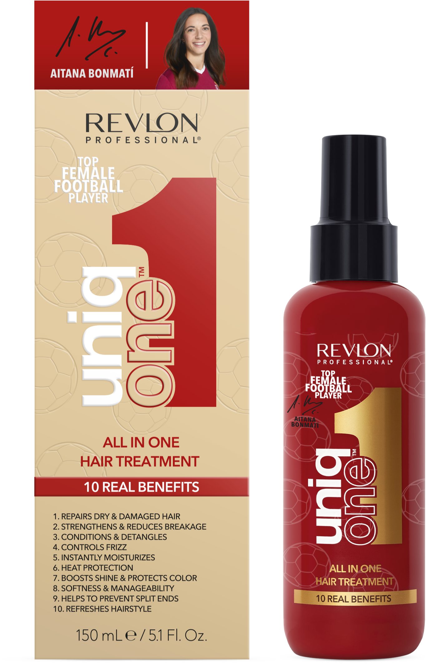 REVLON PROFESSIONAL Leave-in Pflege UNIQONE ALL IN ONE HAIR TREATMENT, Sprühkur mit zehn Vorteilen für trockenes und strapaziertes Haar.