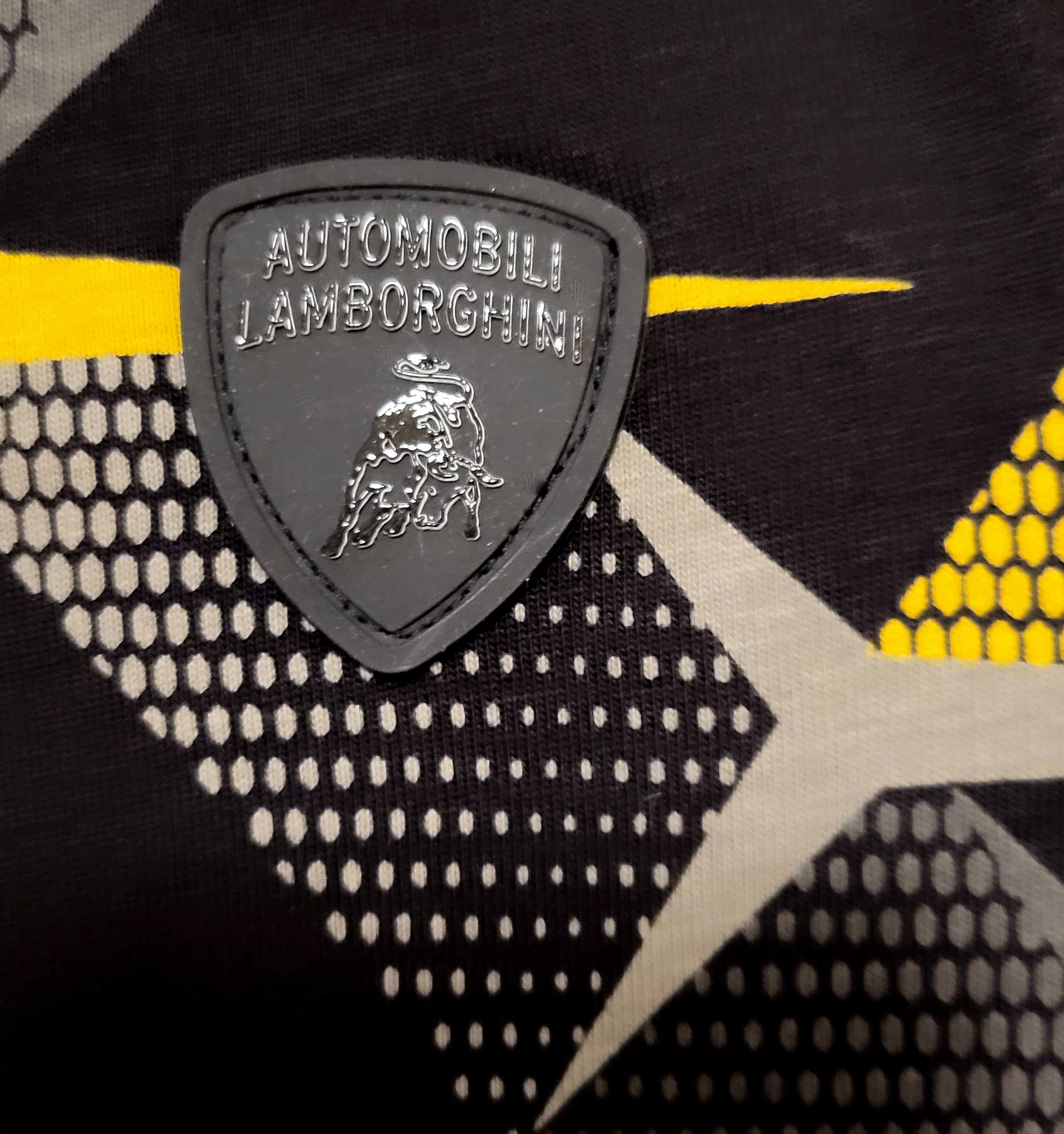 Automobili Lamborghini Kids Print-Shirt Automobili Lamborghini KIDSwear T-Shirt Logo schwarz faded all-over