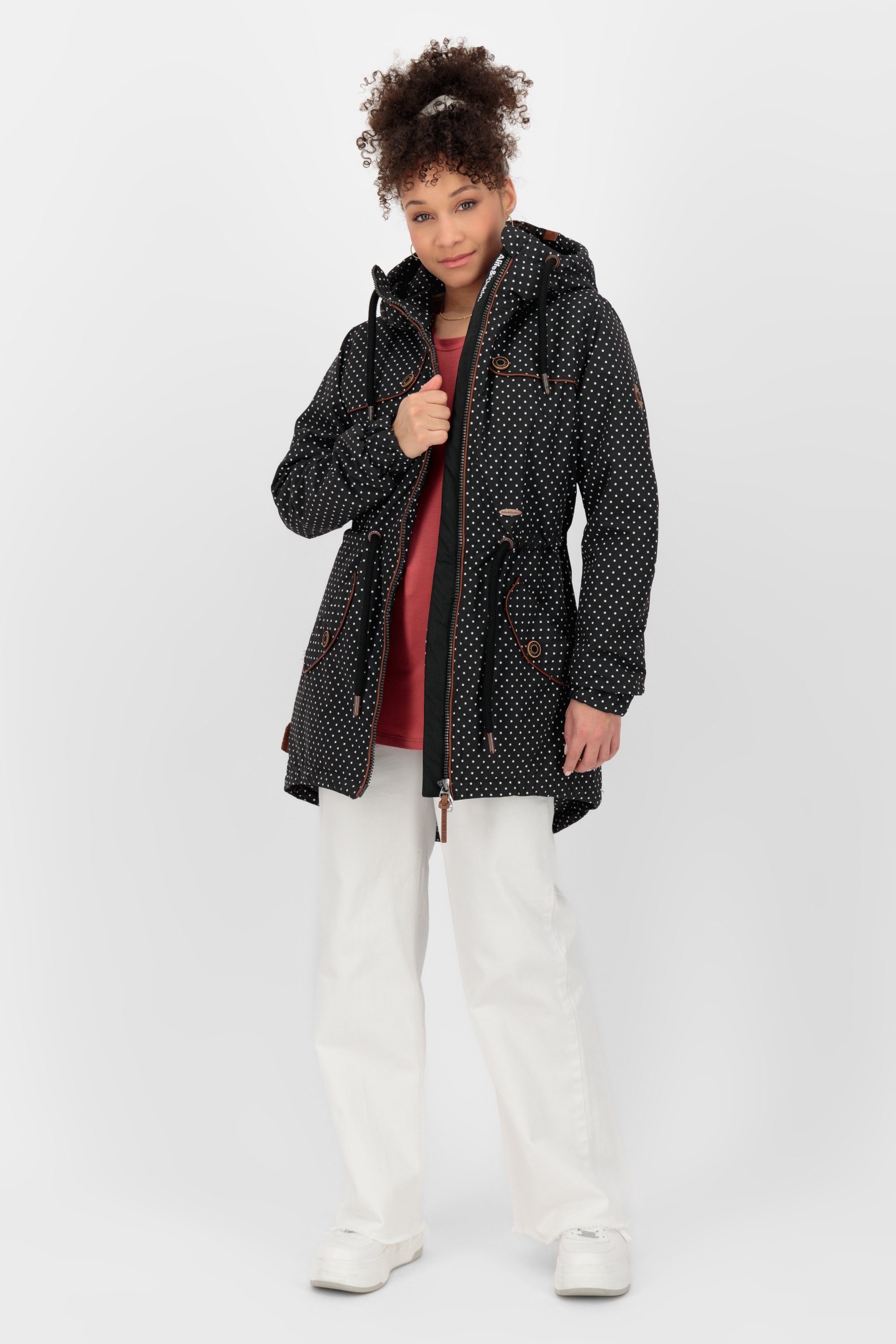 Alife & Kickin Funktionsparka CHARLOTTE II COAT CS mit hochschließendem Kragen und Kapuze