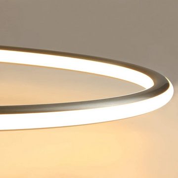 ZMH LED Deckenleuchte Deckenleuchte Ringe Design Warmweiß Licht 3000K, warmweiß, LED fest integriert