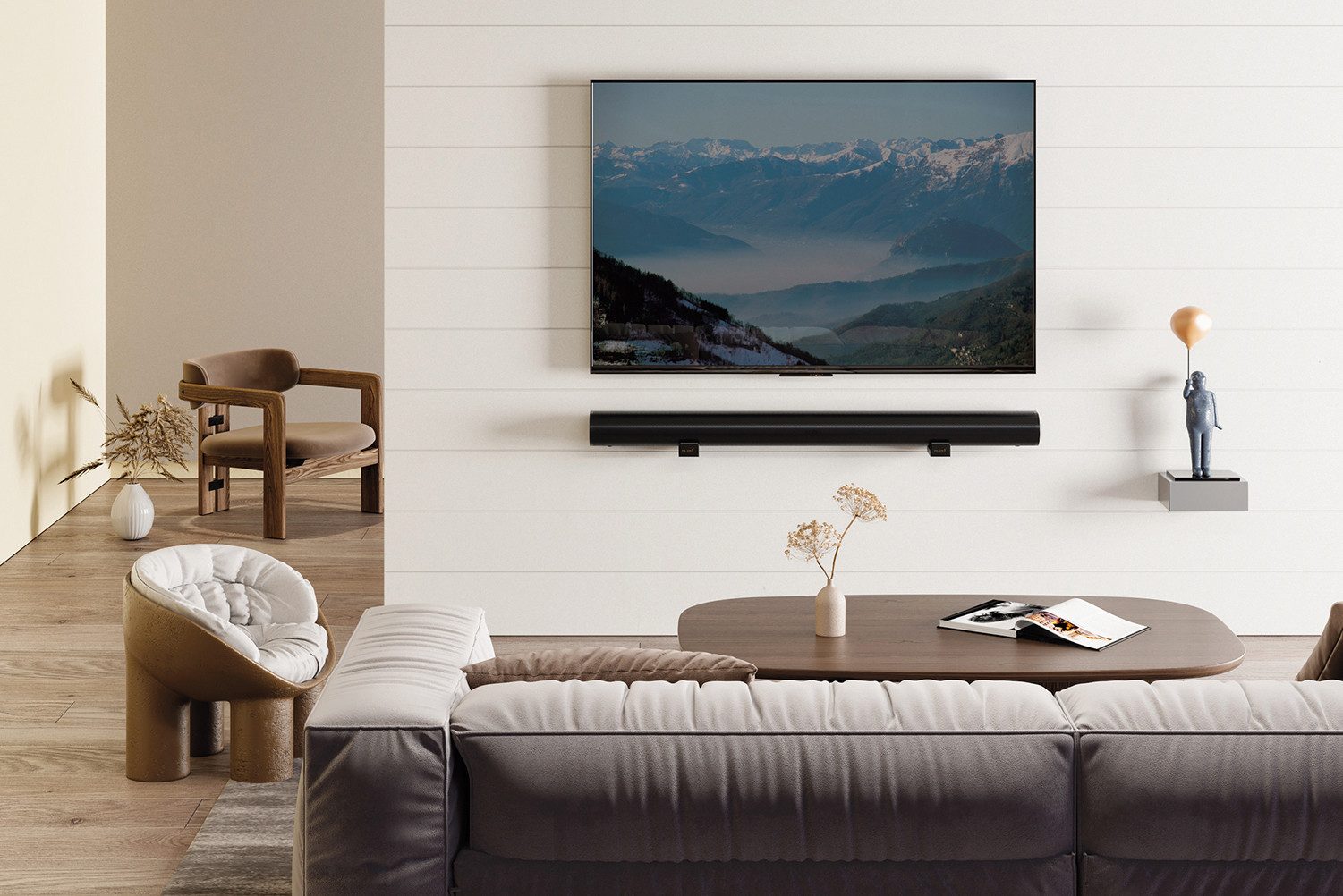 my wall Soundbar-Halterung HZ30L, (Universal Soundbar Wandhalterung)