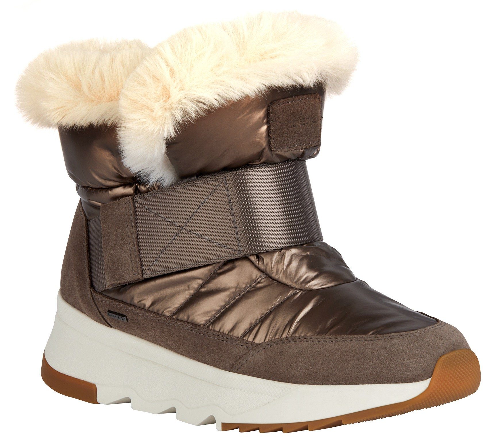 braun FALENA Geox B ABX mit Winterboots D metallic TEX-Ausstattung