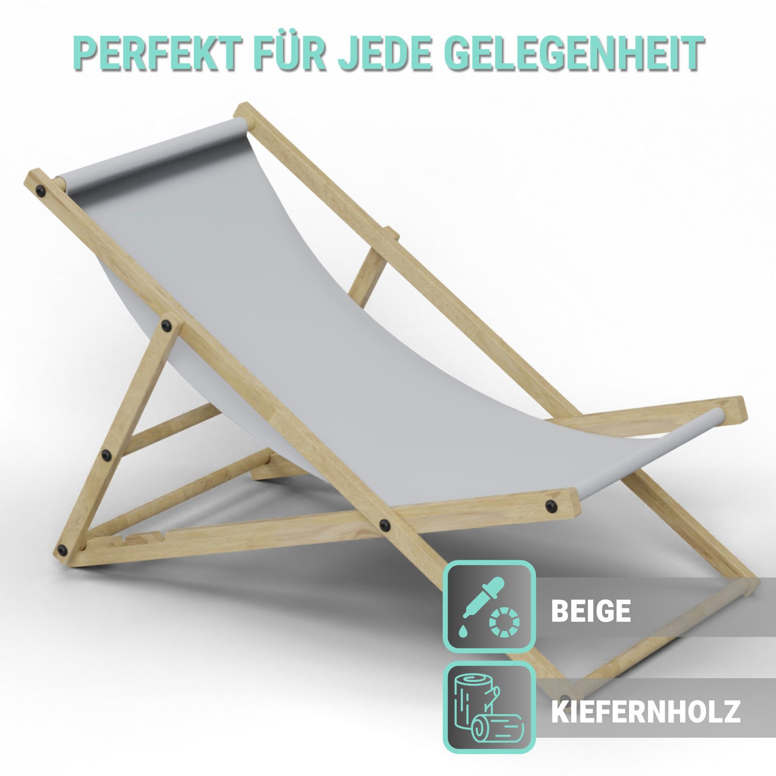 HAGO Gartenliege Liegestuhl Liege Stuhl Strand günstig online kaufen