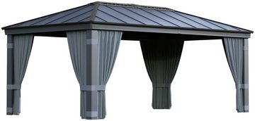 Palram - Canopia Pavillonseitenteil Dallas, 507x212 cm, Vorhangset Dallas 212 x 507cm