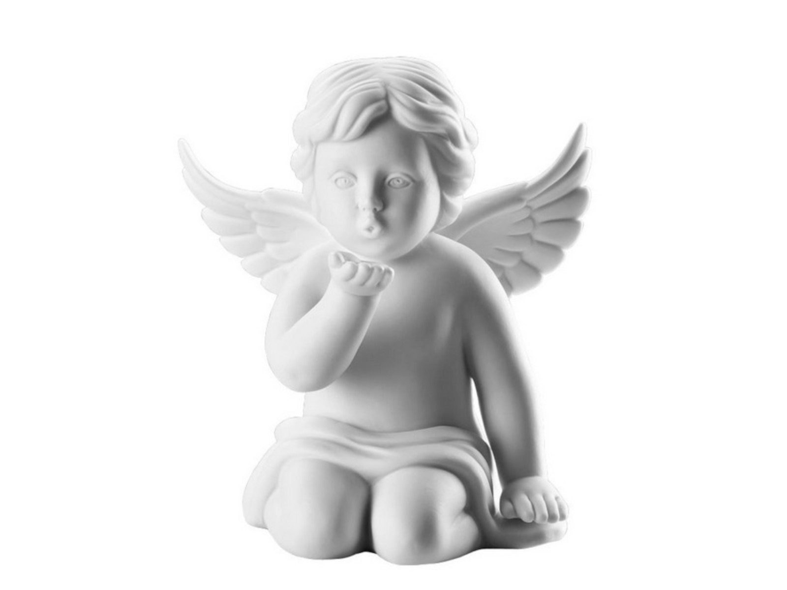 Rosenthal Dekofigur Engel Handkuss klein weiss matt, Figuren günstig online kaufen