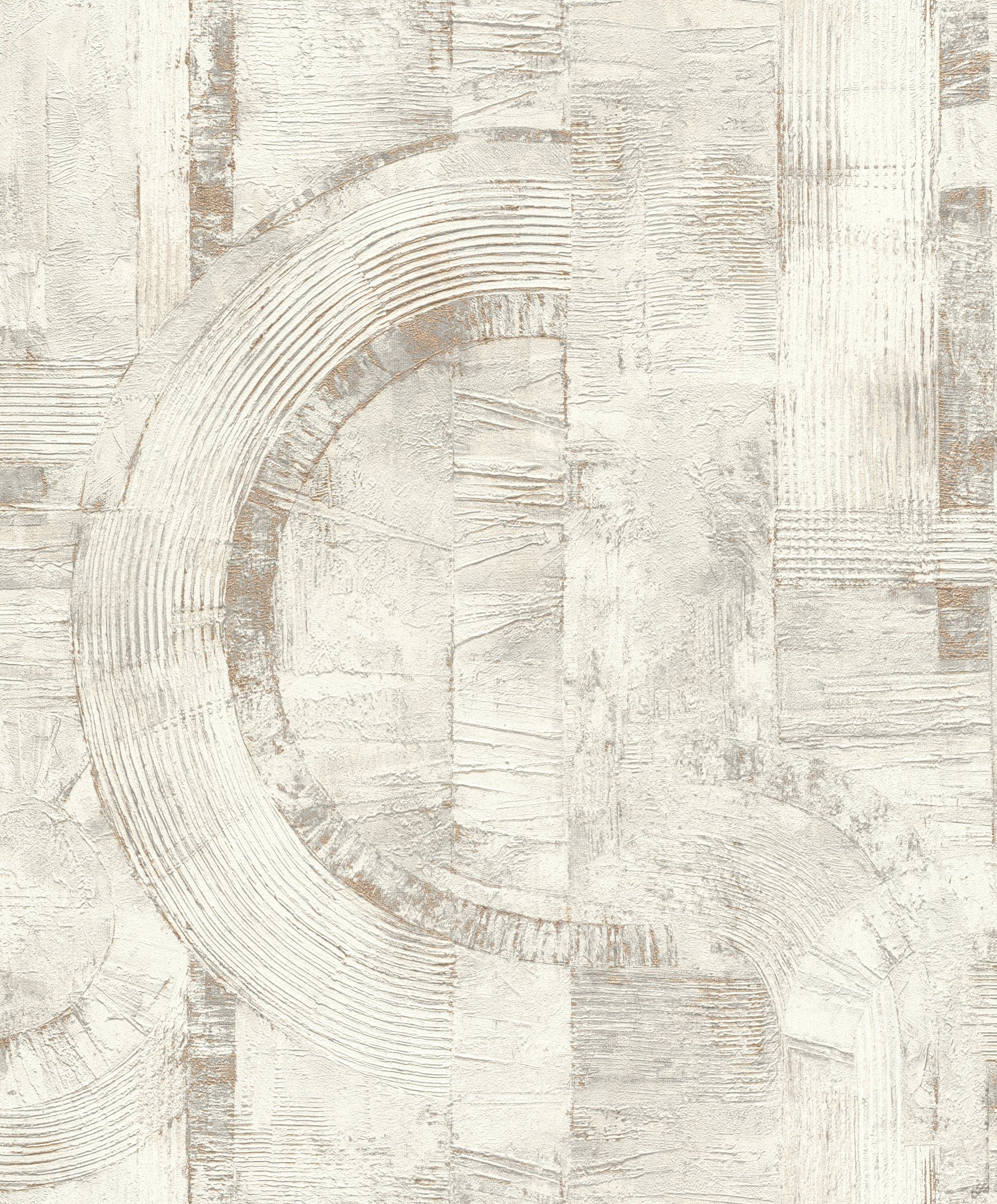 Rasch Vliestapete Composition, abstrakt, (1 St), mit grafischer Struktur