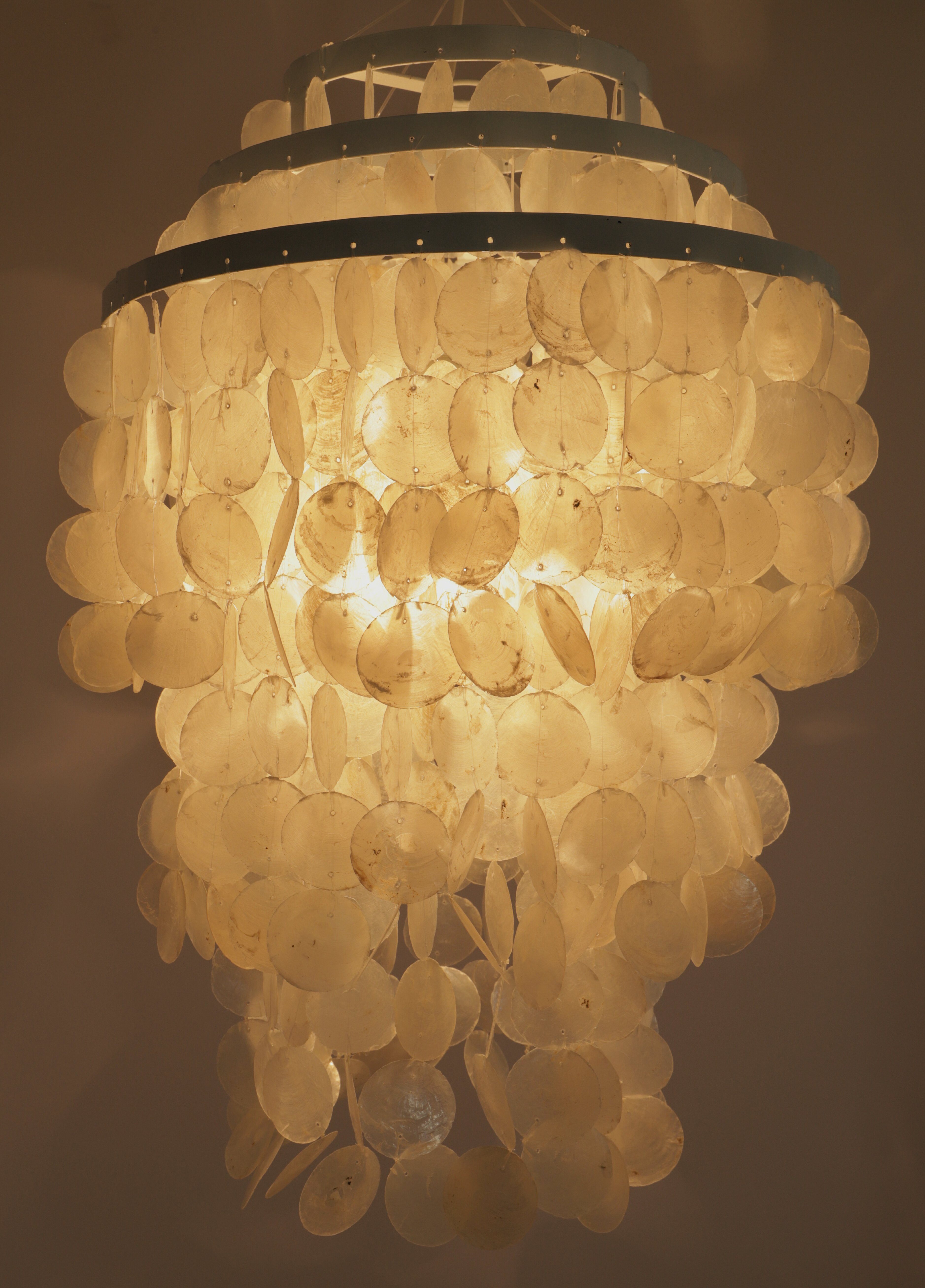 Guru-Shop Deckenleuchten Deckenlampe, Muschelleuchte aus hunderten.., günstig online kaufen