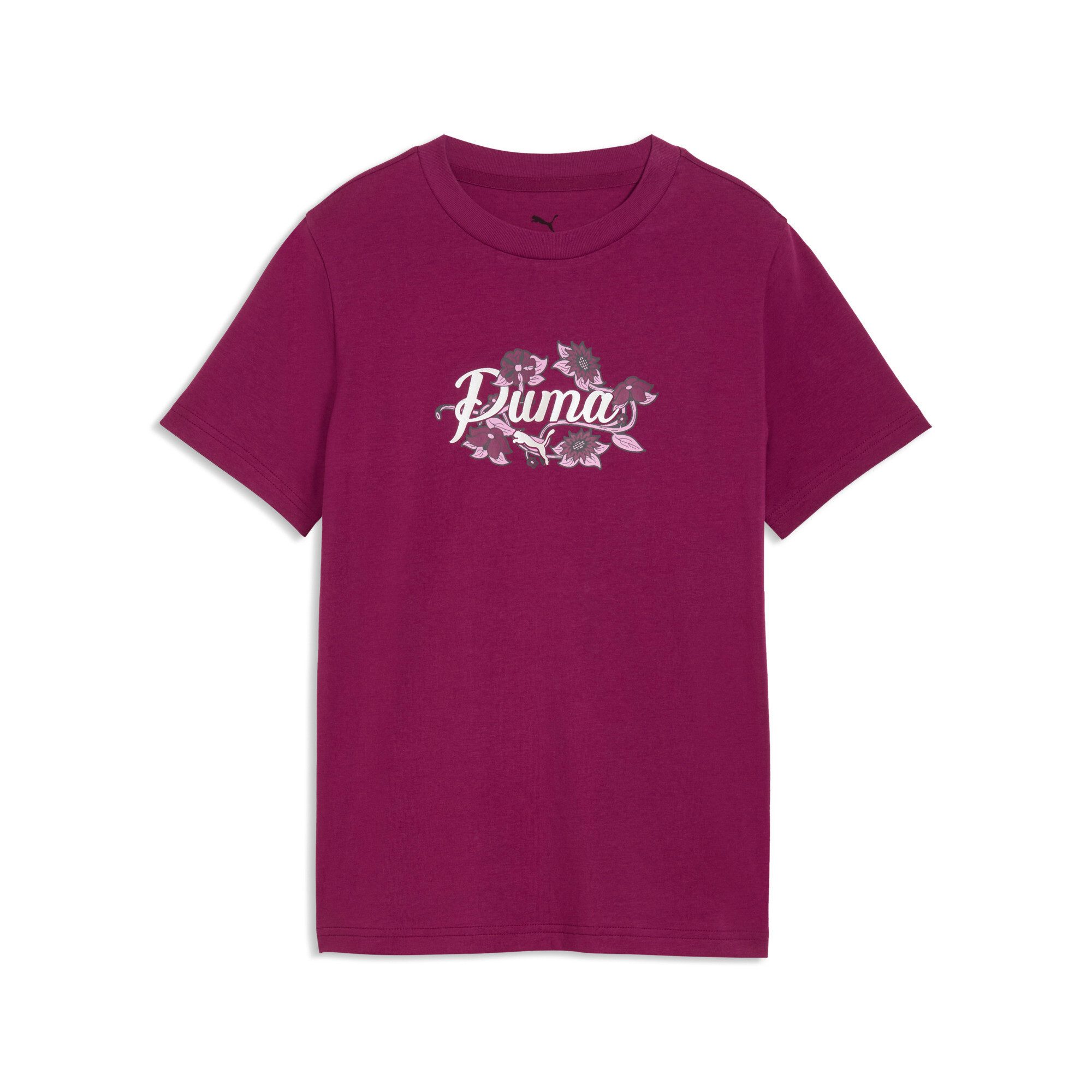 PUMA T-Shirt ESS NATURE 20 GRAPHIC TEE G Regular Fit, Kurzarm, sportlicher Stil, für Jugendliche