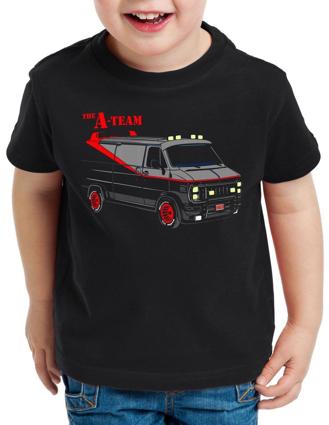 Kinder Print-Shirt minivan hannibal style3 T-Shirt Team Van murdock a