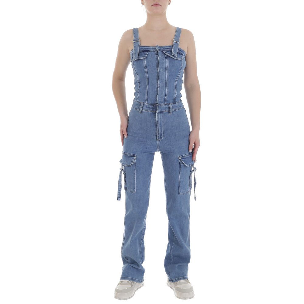 Ital-Design Jumpsuit Trendiger Denim Overall mit günstig online kaufen