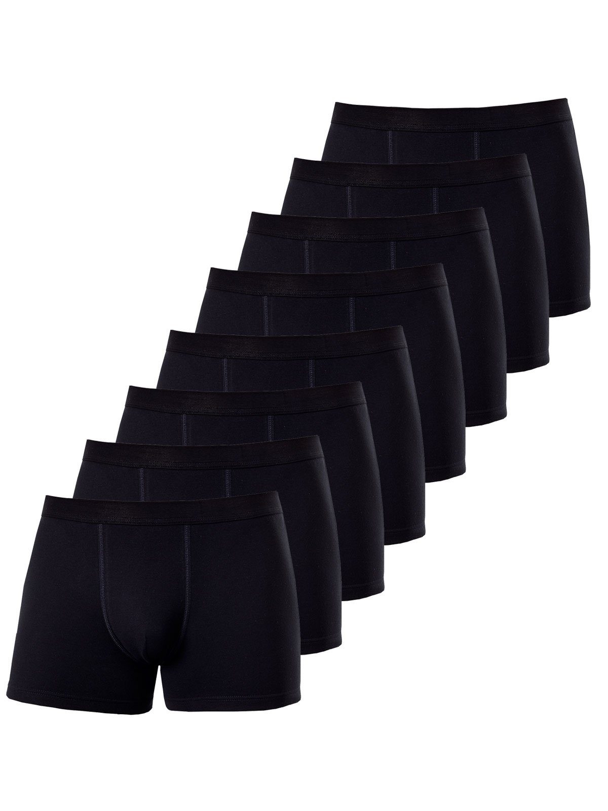 KUMPF Retro Pants 8er Sparpack Herren Pants Bio Cotton (Spar-Set, 8-St) - schwarz