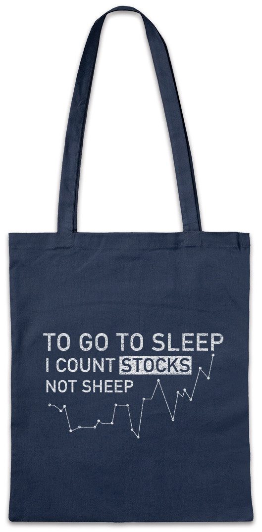 Beuteltasche Count Stocks Not Sheep Stofftasche Bullisch Bärisch Investment Banker