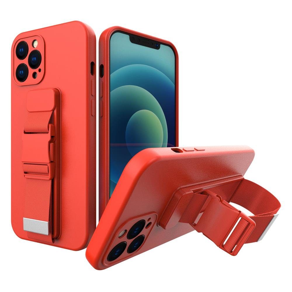 cofi1453 Handyhülle Rope Case Handy Hülle mit Lanyard Umhängen Sport 6,4 Zoll, Case Cover Schutzhülle Bumper