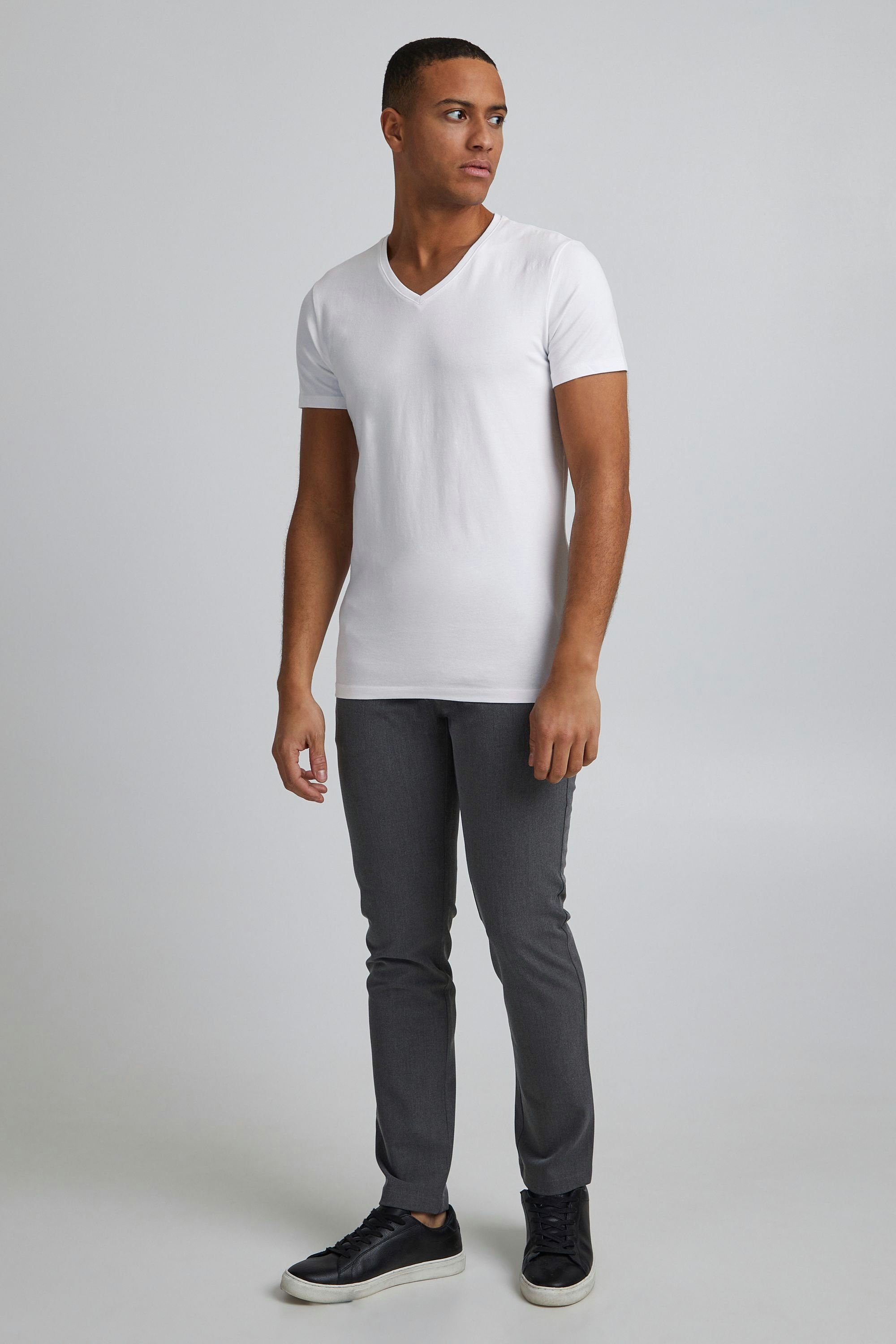 mit 20503062 white Casual - Bright Friday T-Shirt CFLincoln V-Ausschnitt (50104) T-Shirt