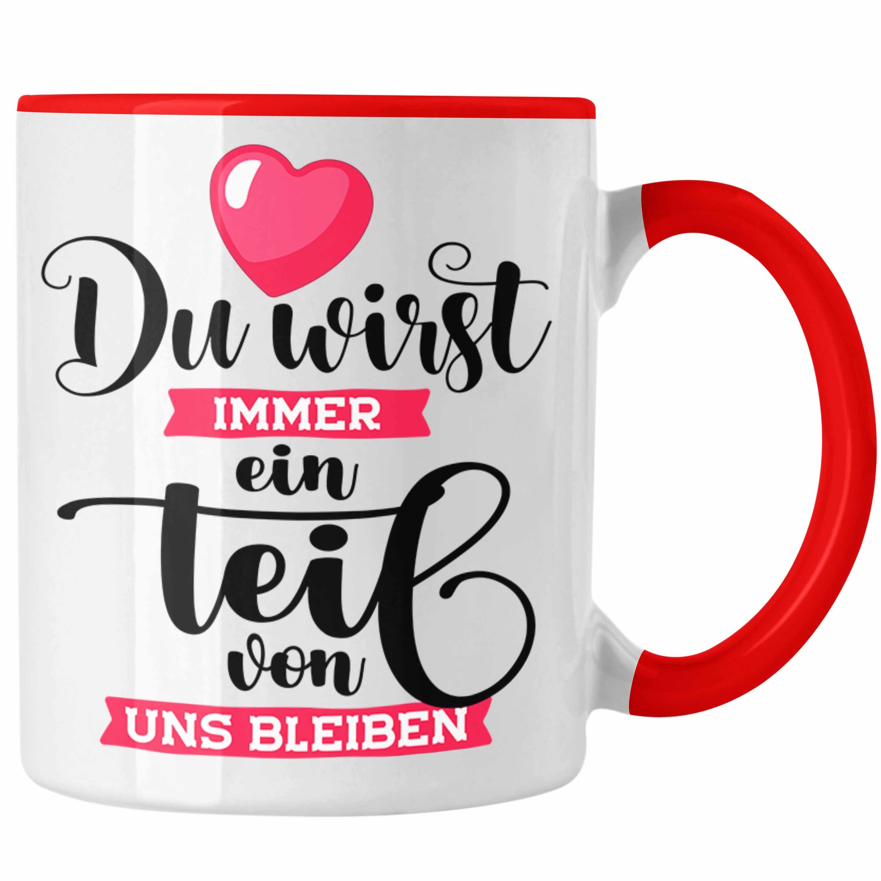 Lustige Abschieds-Tasse „Du Weißt Zu Viel“ – Spülmaschinenfest, 330 Ml, Weiß/rosa