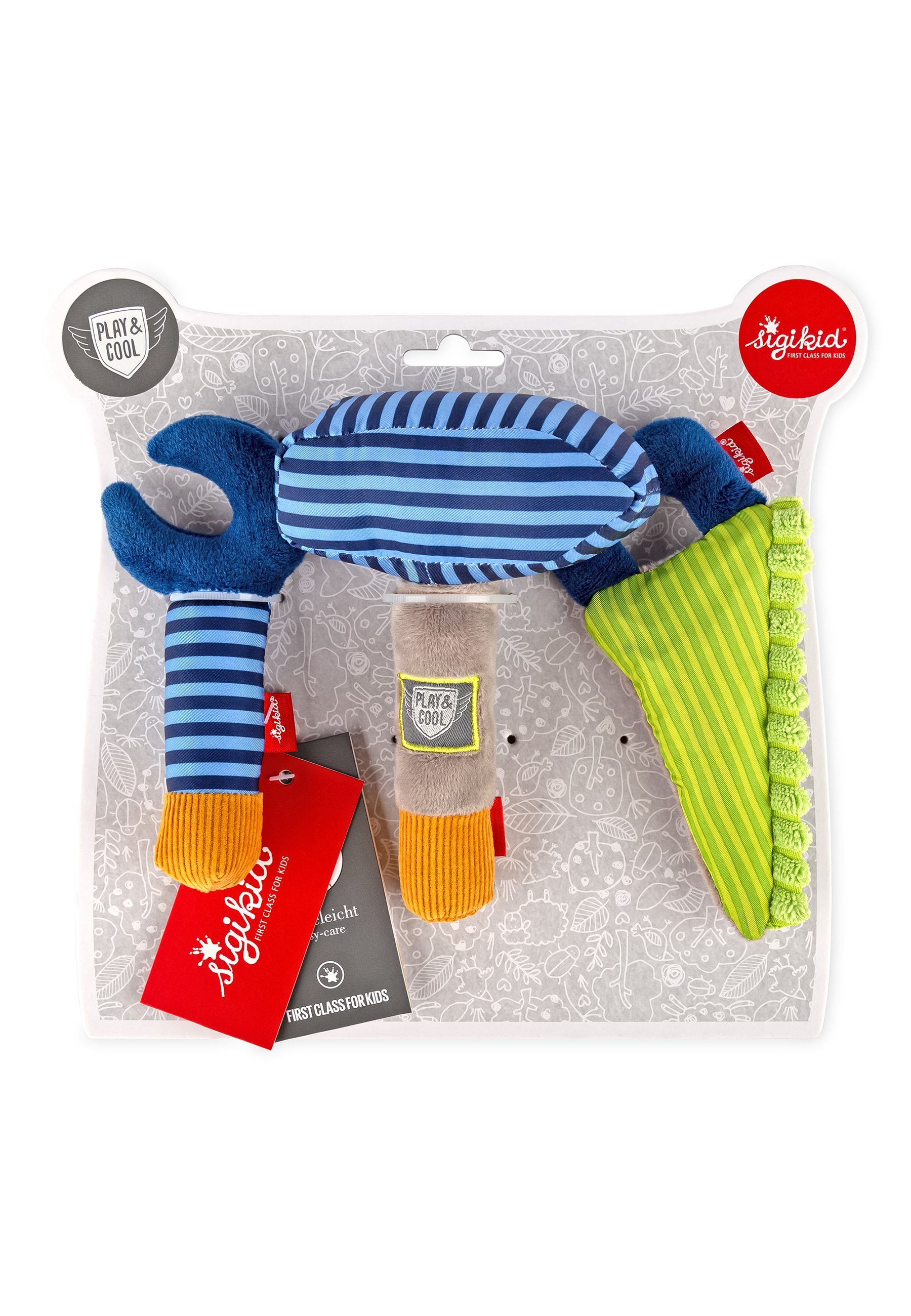 Sigikid Greifling Werkzeug-Set, 7 senses für Babys und Kleinkinder (3-tlg)