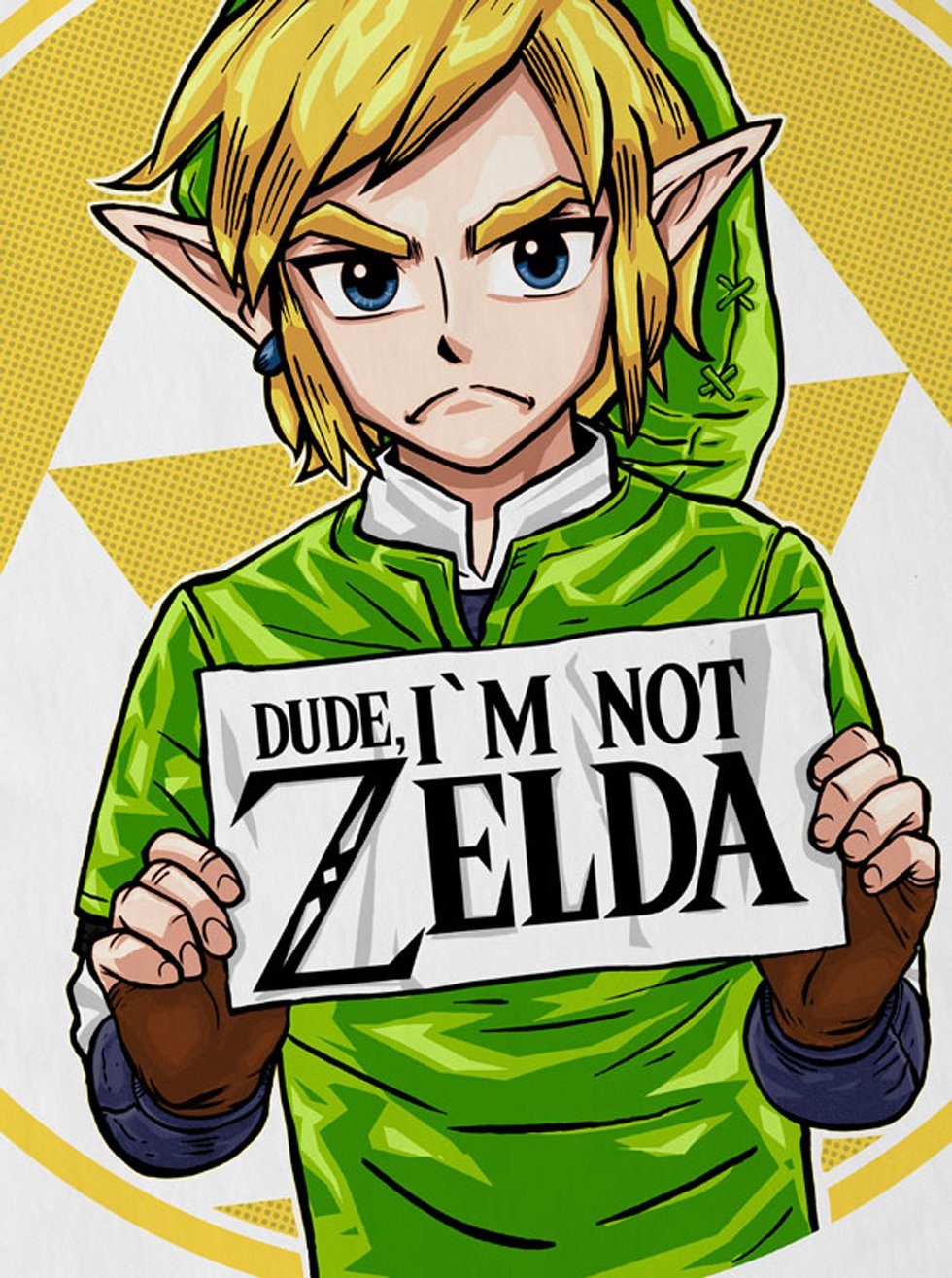 link style3 Herren switch not T-Shirt weiß prinzessin Zelda Print-Shirt I am