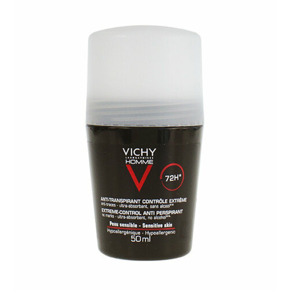 Vichy Deo-Roller Homme Roll On Deodorant Sensitive Haut 72H