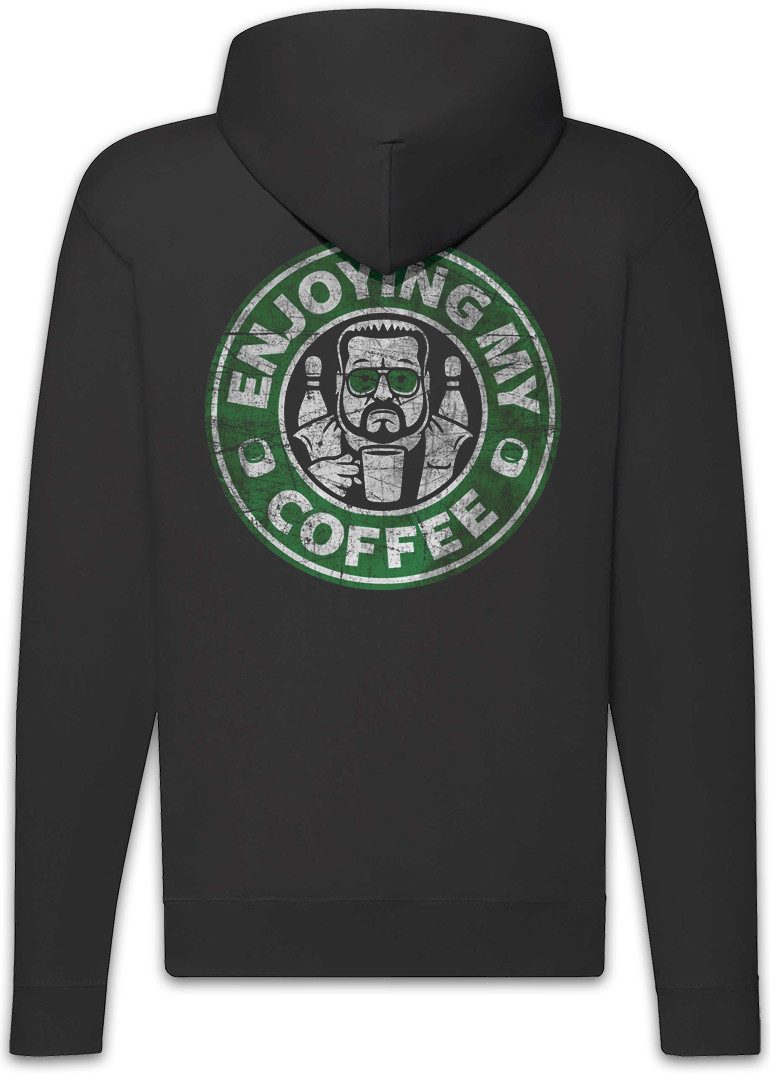 Urban Backwoods Sweatjacke Walter Sobchak Coffee Zipper Hoodie The Fun Big Walter Lebowski Guy (1-tlg) Donaly The Dude Bowling