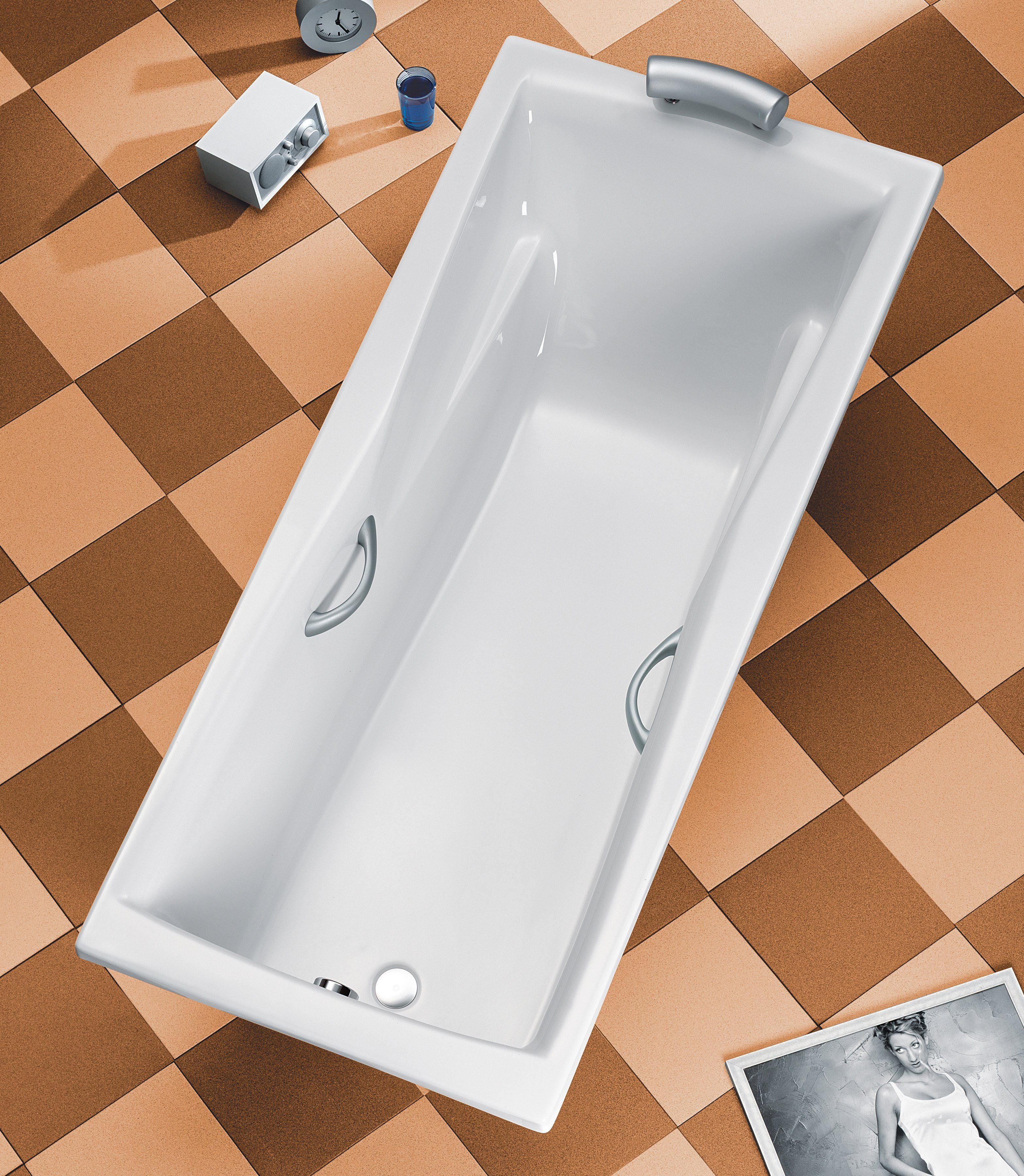 OTTOFOND Badewanne Atlanta, (2-tlg), mit Wannenträger