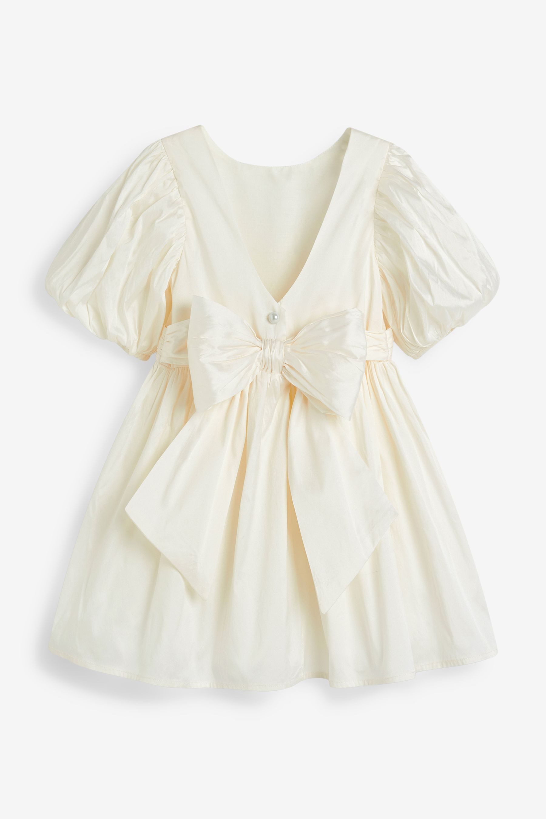 Next Partykleid Taft-Kleid für Mädchen mit Print und Schleife (1-tlg)