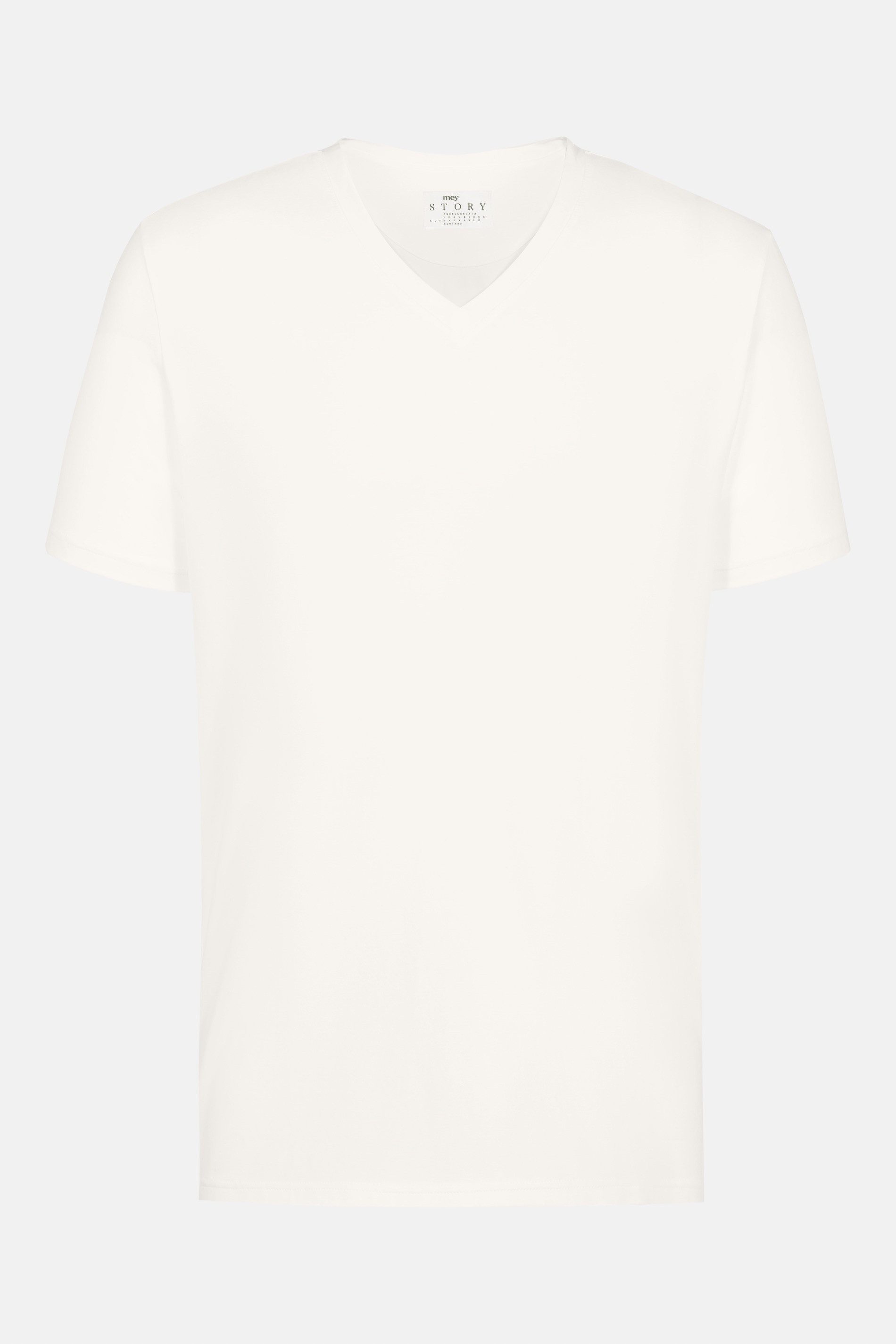 Kurzarmshirt Mey Herren V-Neck Shirt Serie Maglia Singola Uni