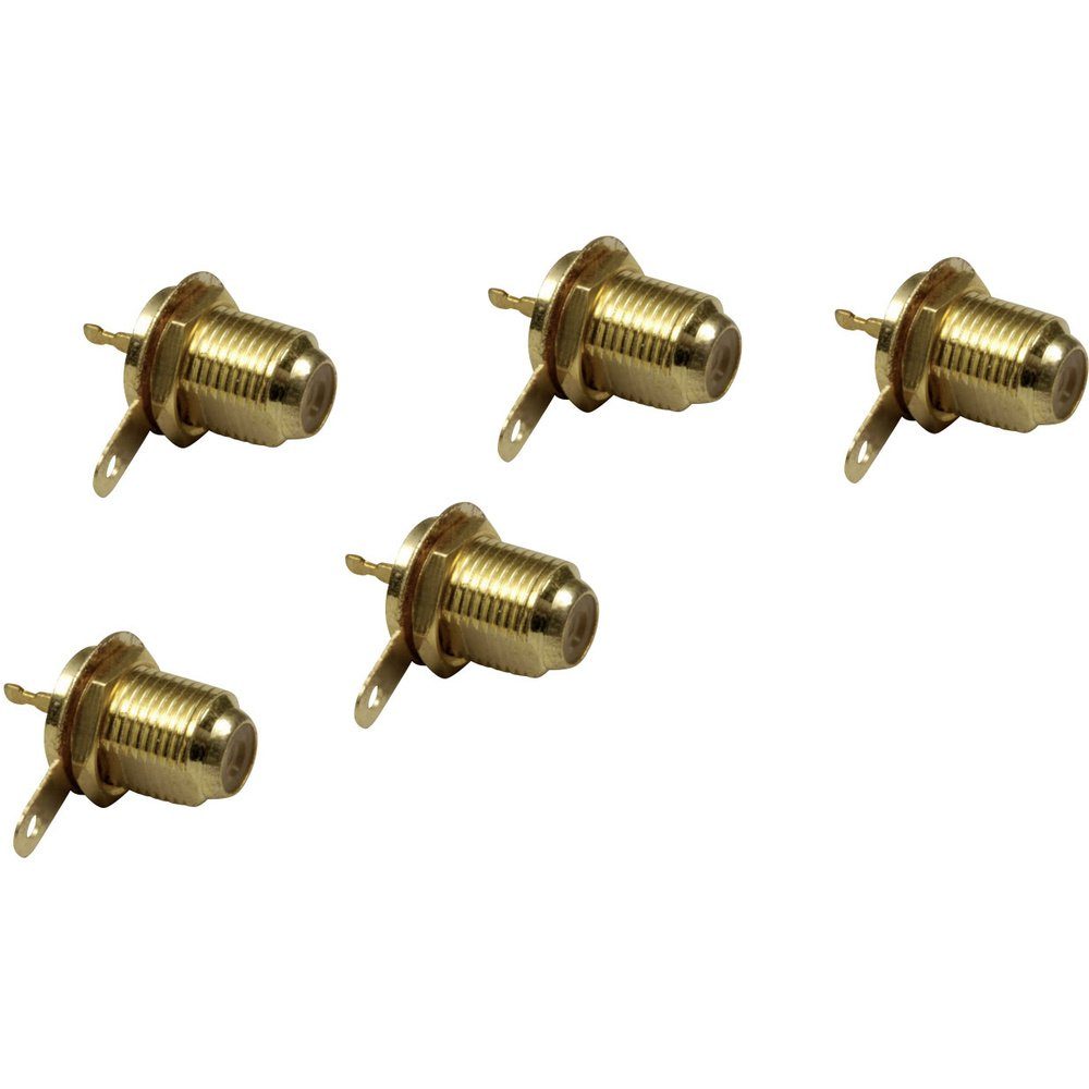 BKL Electronic BKL Electronic 0403551 F-Buchse für Einbau, vergoldet Anschlüsse: F-Bu SAT-Kabel