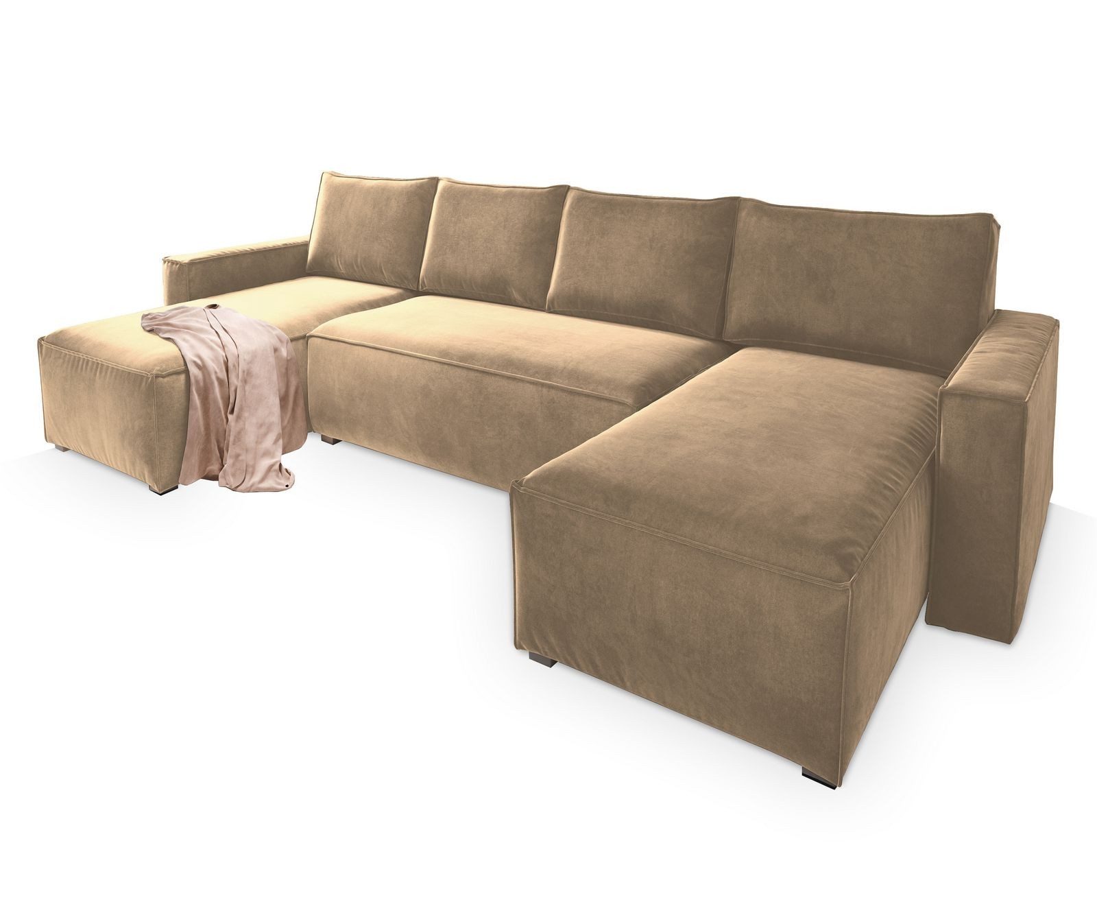 Masseno Ecksofa DENI mit Schlaffunktion U-Form, günstig online kaufen