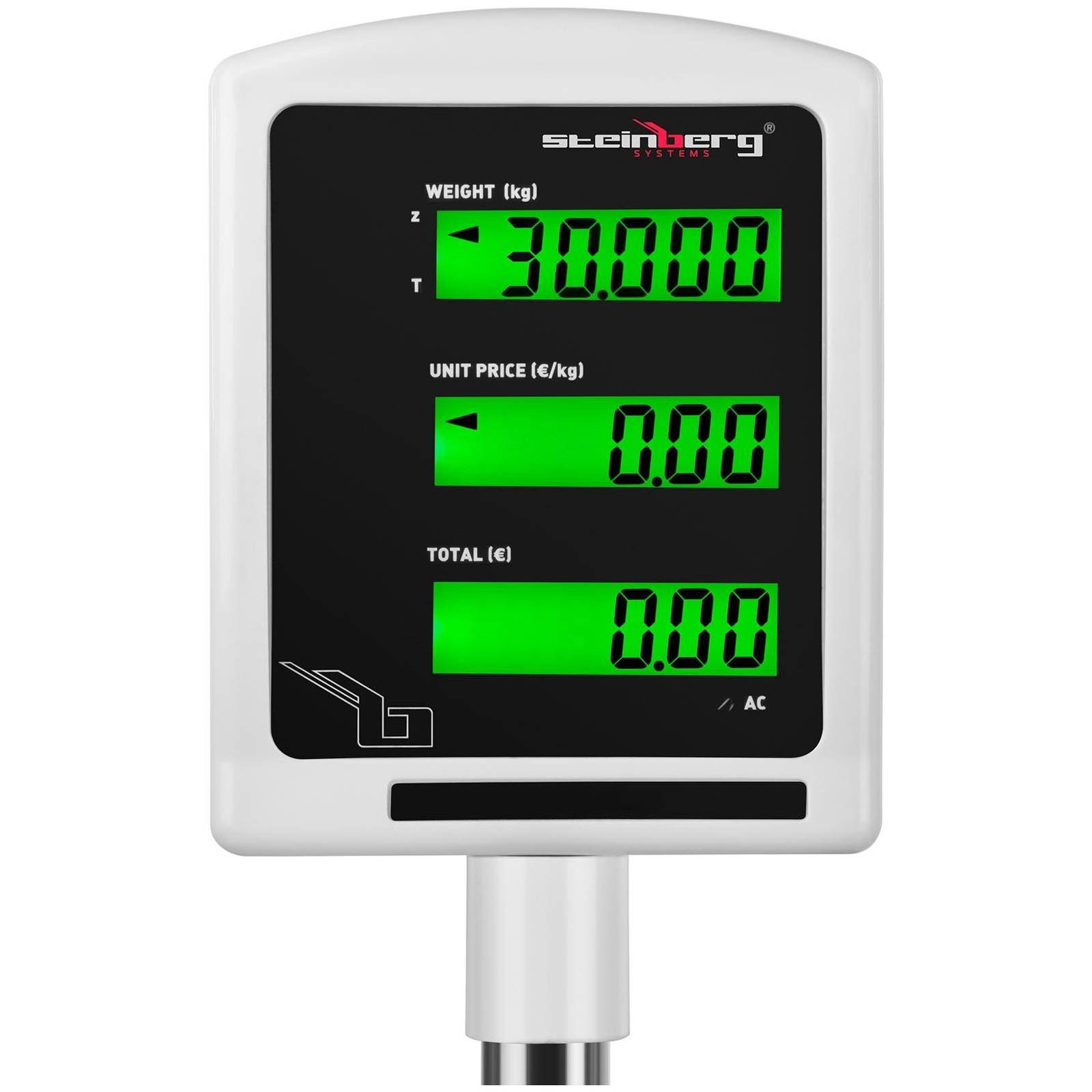 Steinberg Systems Präzisionswaage Kontrollwaage 30 kg / 1 g Hochanzeige Ladenwaage Marktwaage Preiswaage – Bild 4 von 5