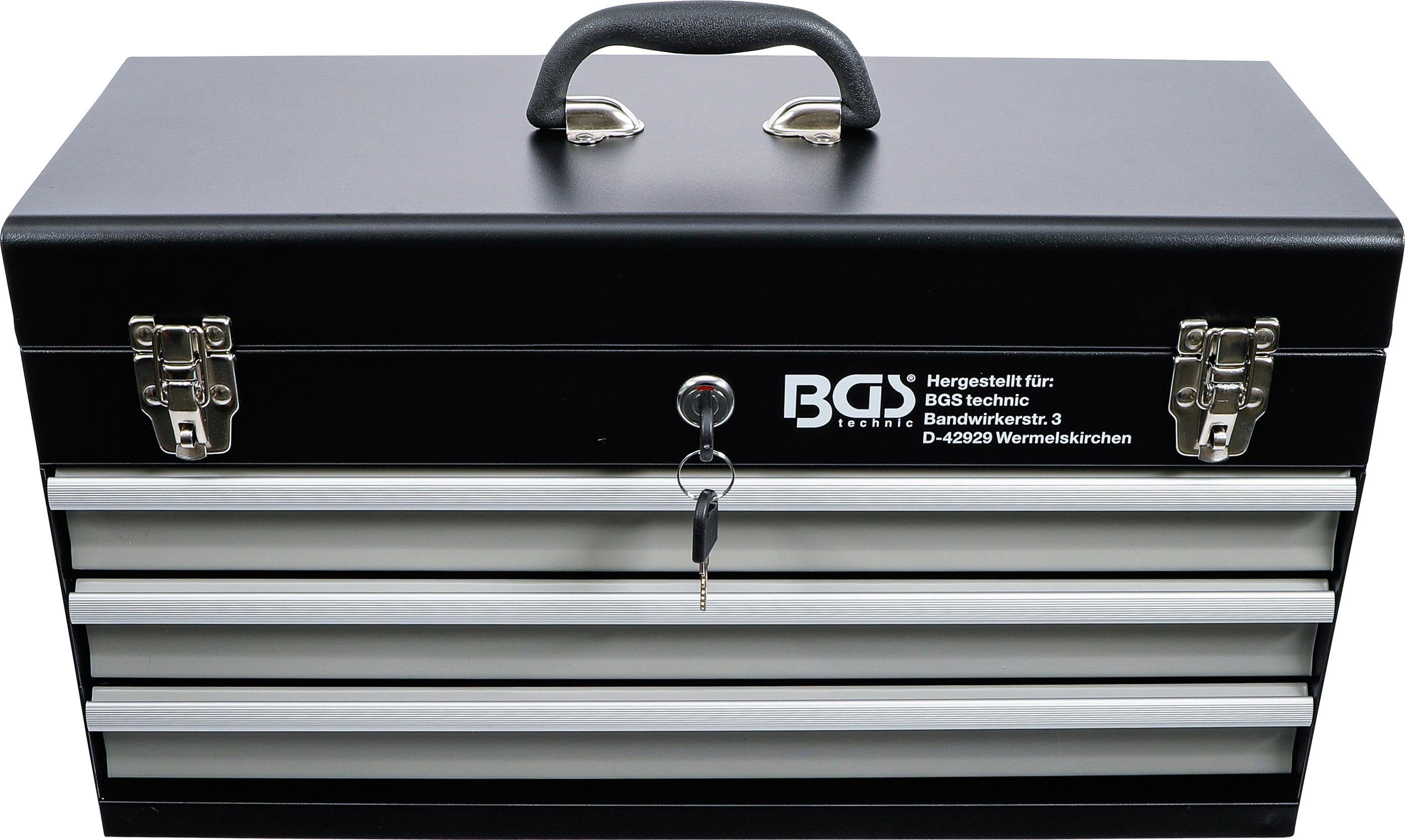 BGS Schubladen Metall-Werkzeugkoffer, leer, technic Werkzeugkoffer 3