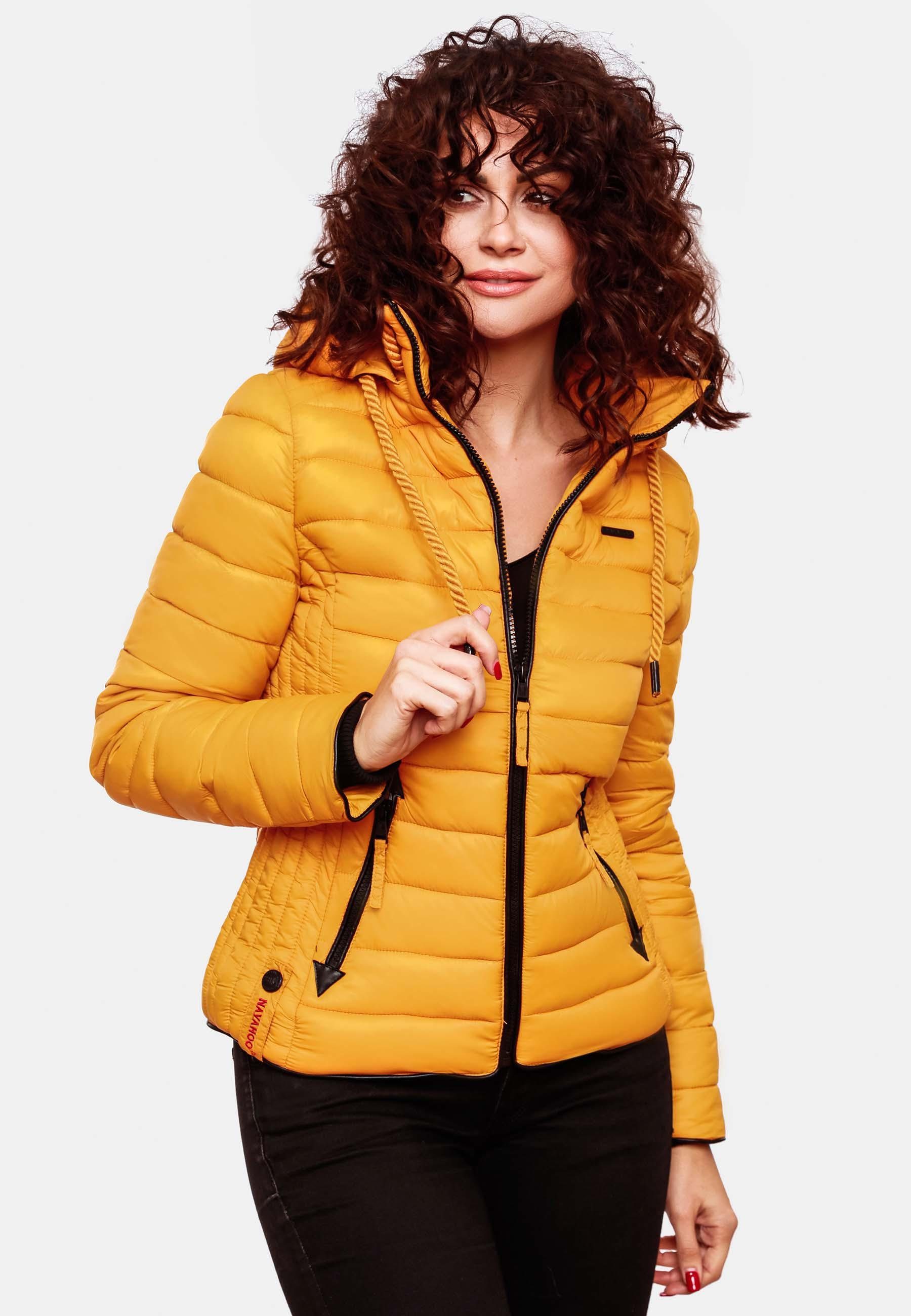 Navahoo Steppjacke Lulana leichte Übergangsjacke mit Kapuze – Bild 4 von 5