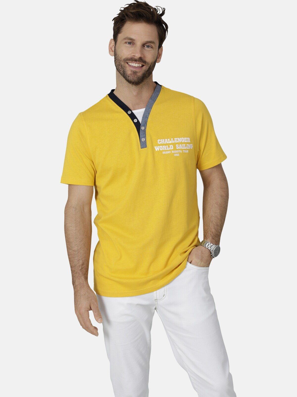 Babista T-Shirt ROMOLINO mit eleganten Zierknöpfen günstig online kaufen