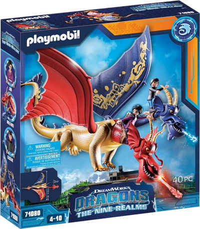 Playmobil® Konstruktions-Spielset Dragons: The Nine Realms - Wu & Wei mit Jun (71080), (40 St), Made in Germany