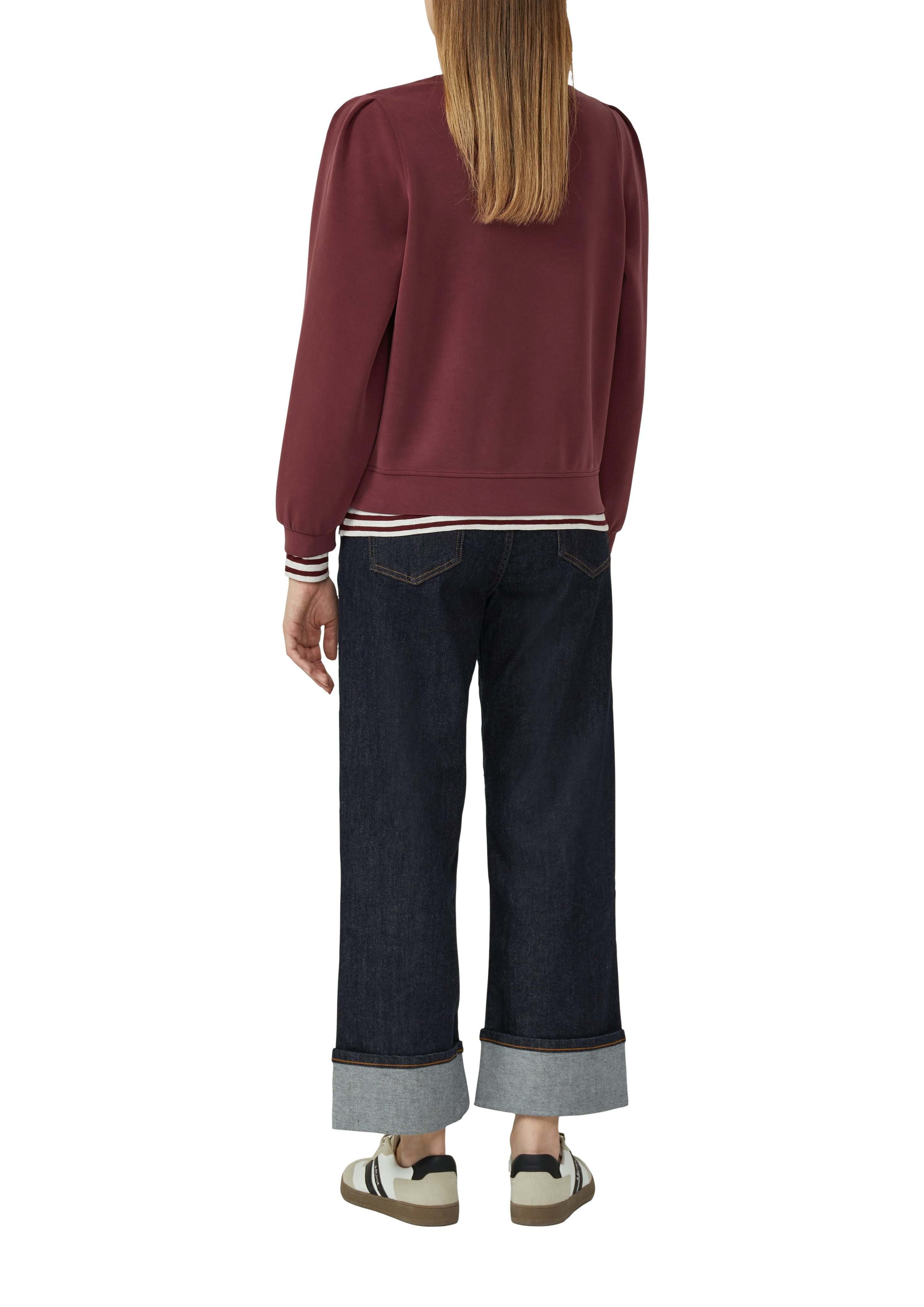 s.Oliver Sweatshirt mit Bündchen