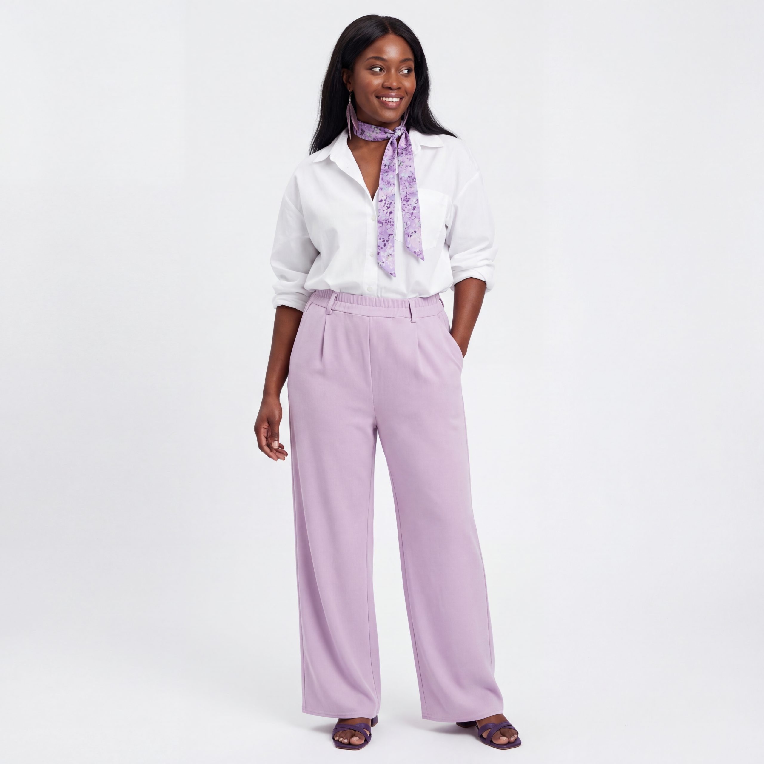 OriginalYou Culotte Damen Culotte Wide Leg Freizeithose leichte Sommerhose mit Stretchbund, erhältlich in Größe 36 bis 44