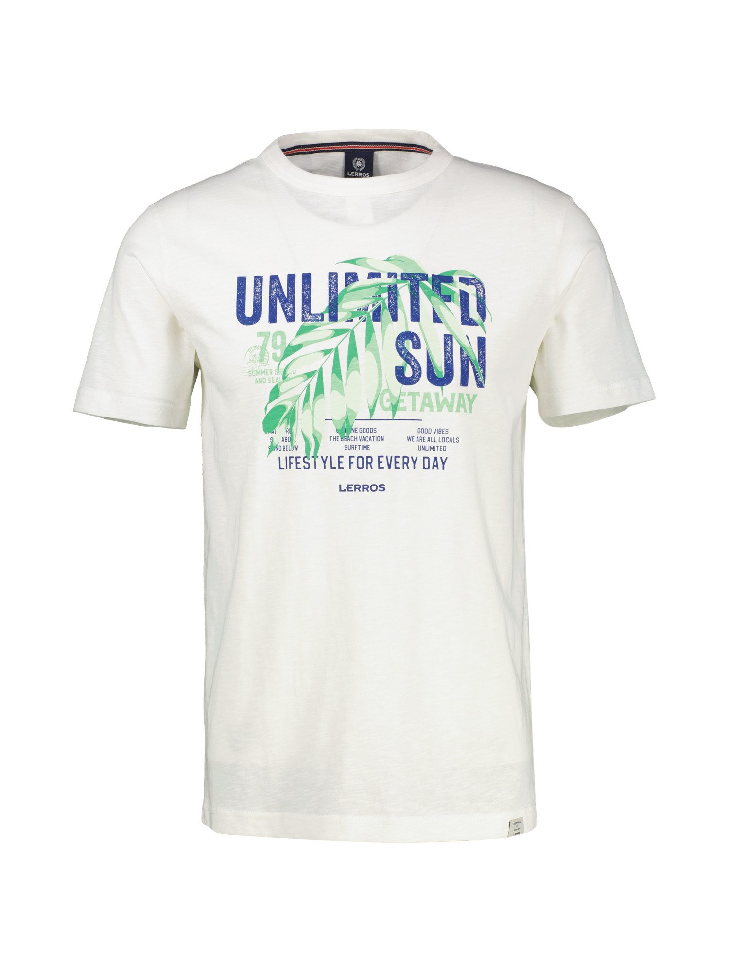 LERROS T-Shirt Herren T-Shirt mit Brustprint