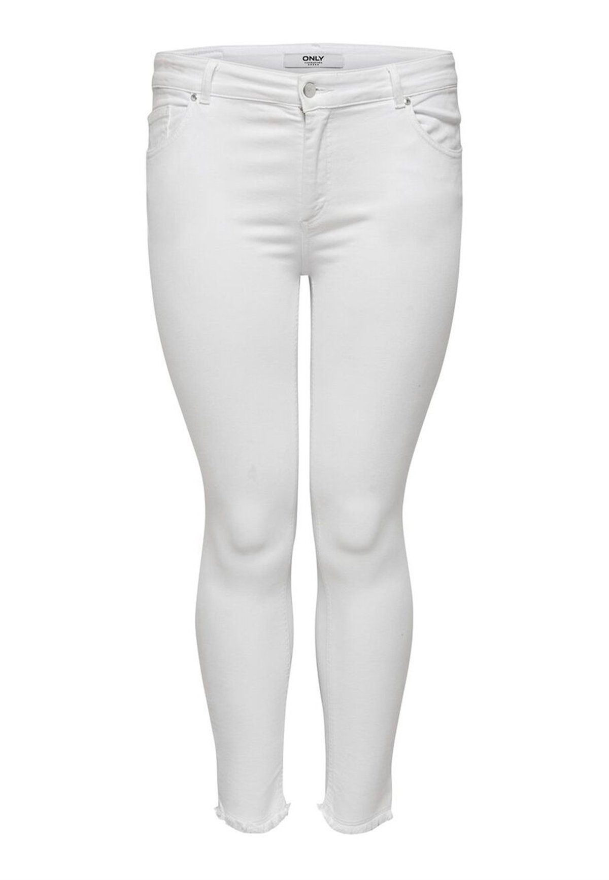 ONLY CARMAKOMA Skinny-fit-Jeans (1-tlg) CARWILLY LIFE REG SK ANK JEANS WHITE