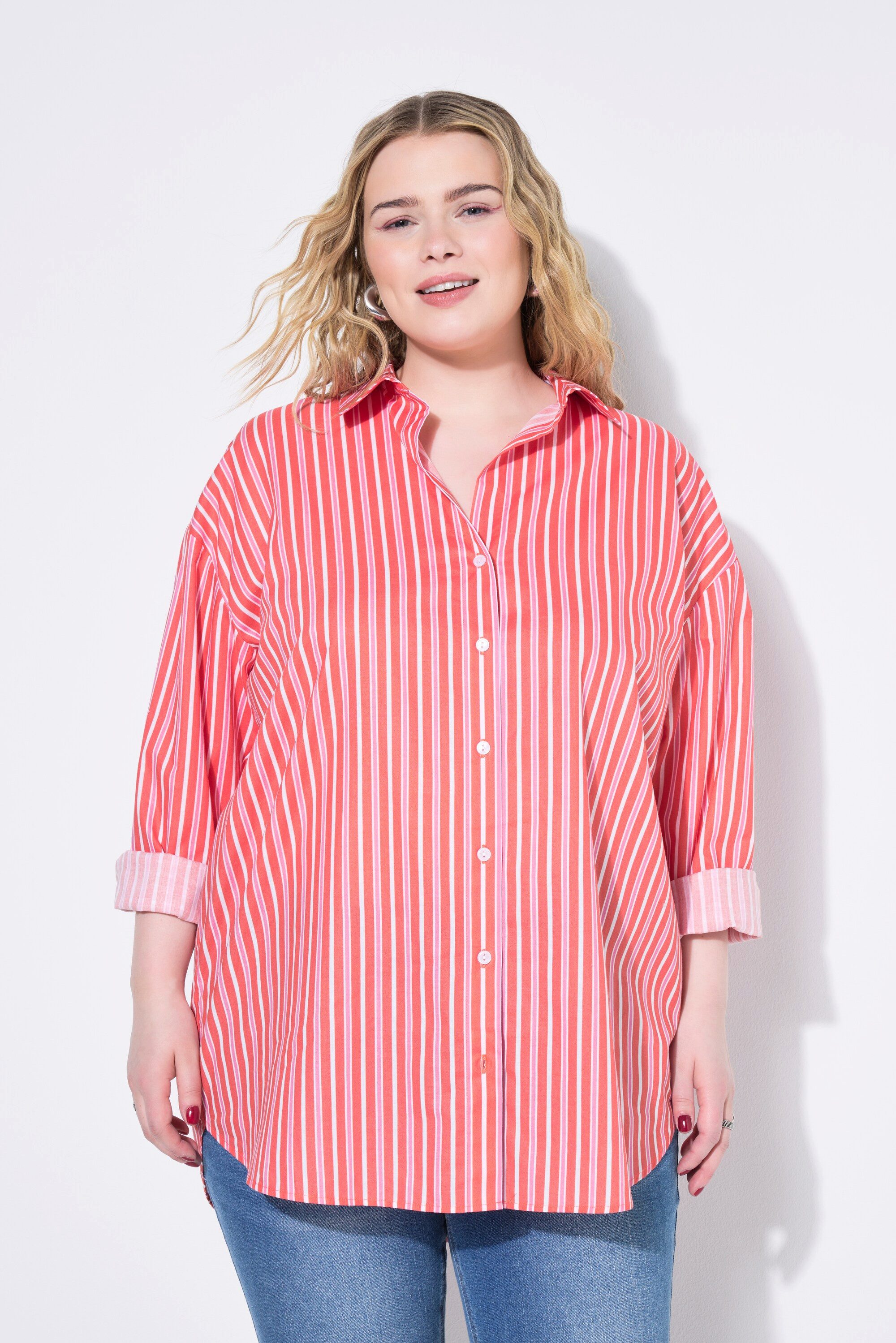 Studio Untold Hemdbluse Hemdbluse oversized Streifen günstig online kaufen