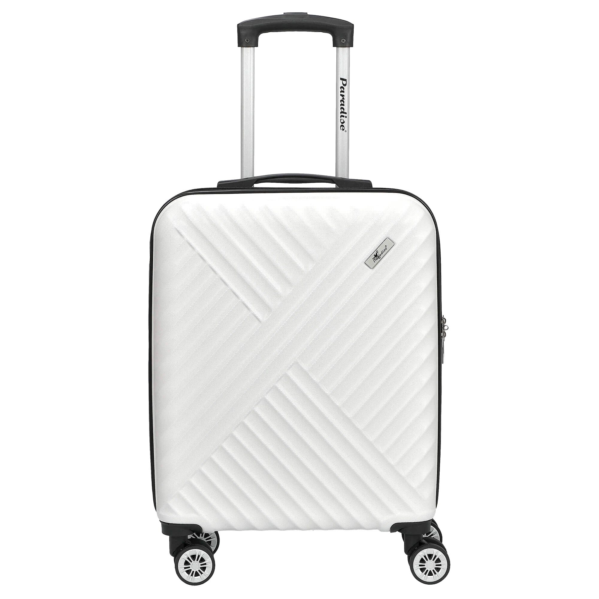 CHECK.IN® Handgepäck-Trolley Kingston - 4-Rollen-Kabinentrolley 55 cm (wei), 4 Rollen Rollen