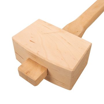 der kleine Handwerker Beitelsatz Klopfholz 115 mm + 4 x Holz Stechbeitel Set