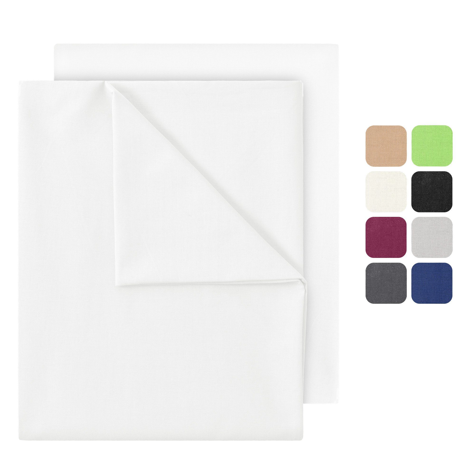 NatureMark Bettlaken 2er Pack gewebtes Bettlaken, 100% Baumwolle, Gummizug: günstig online kaufen