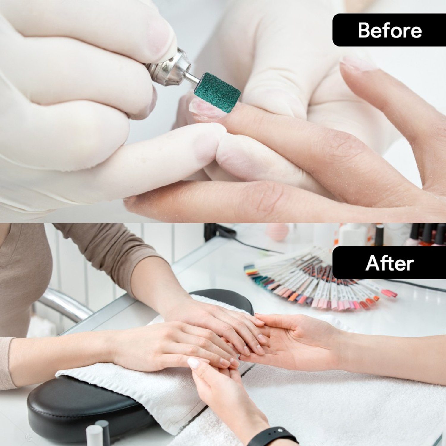 JCMaster Maniküre-Pediküre-Set, 100x Premium Nagelfräser Schleifhülsen