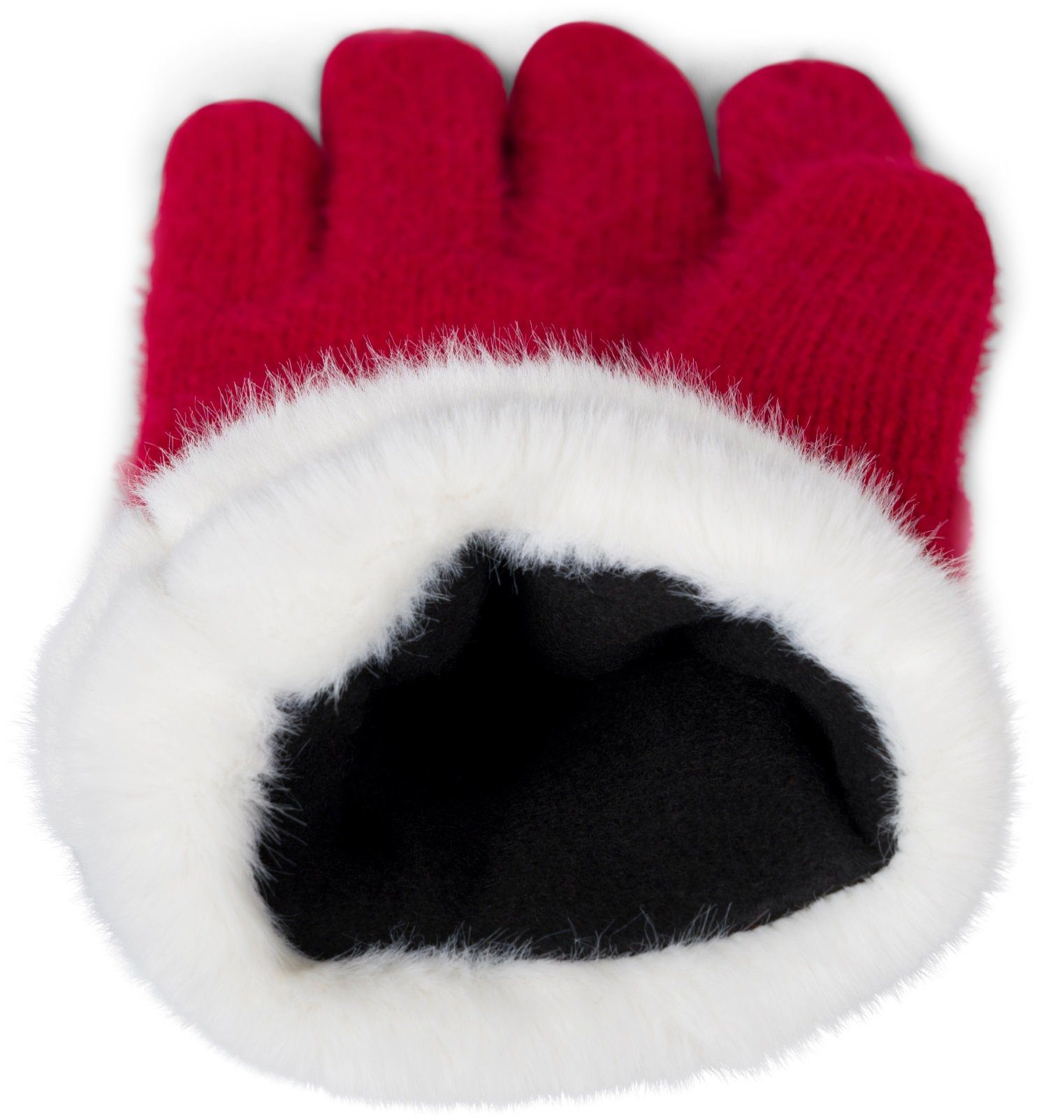 styleBREAKER Strickhandschuhe Strickhandschuhe mit Reiskornmuster und Fleec günstig online kaufen