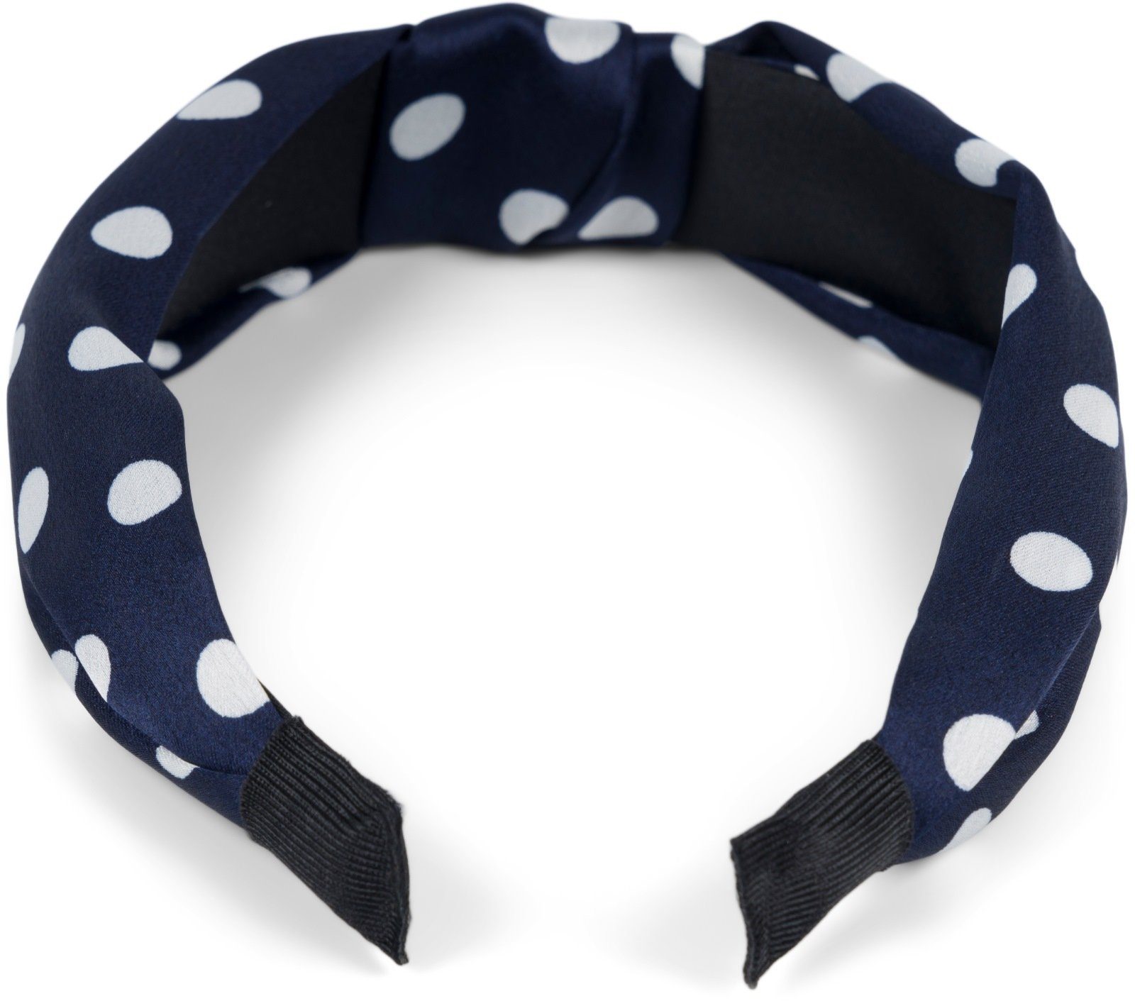 styleBREAKER Haarband, 1-tlg., Haarreif gepunktet mit Knoten Rockabilly