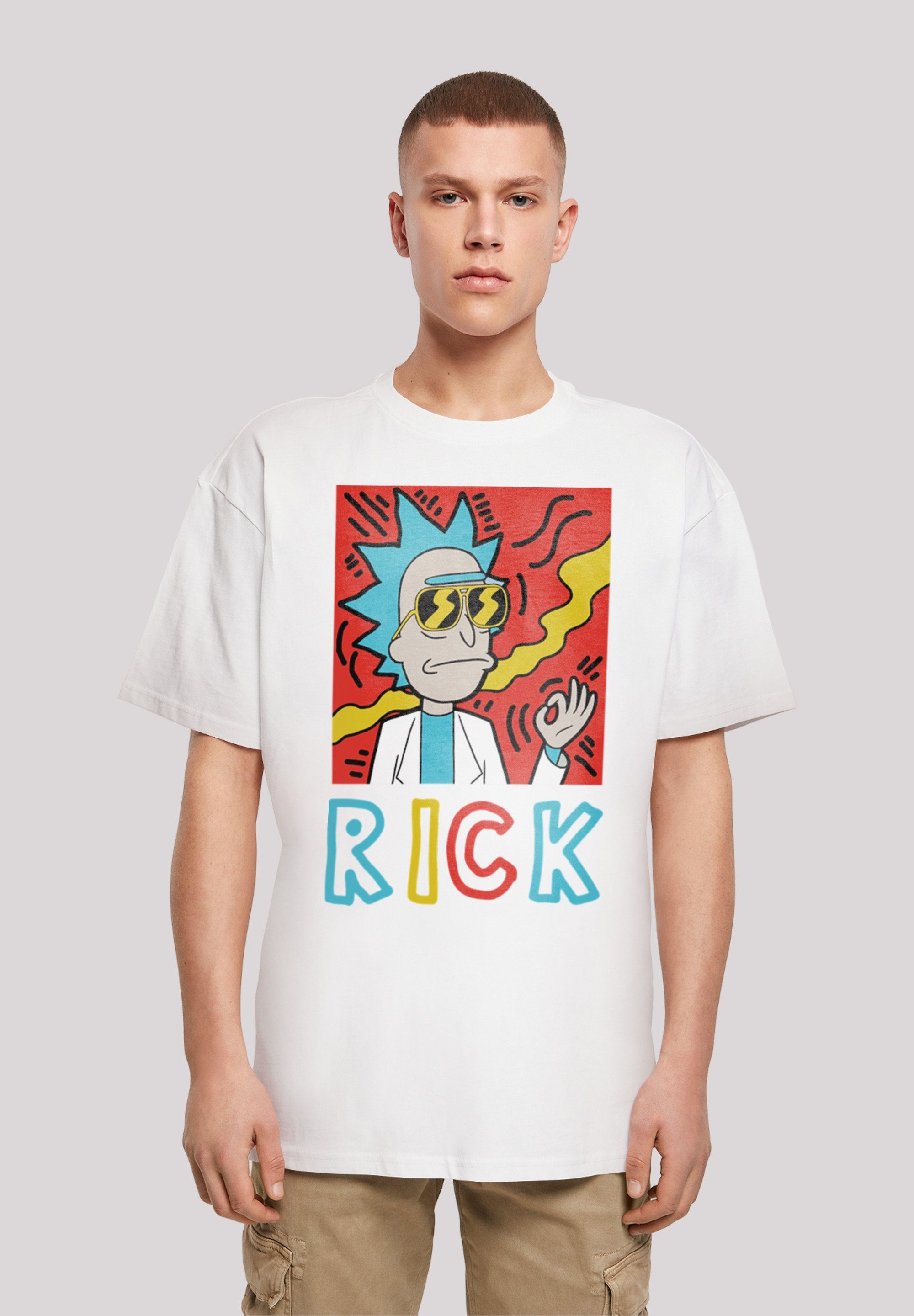 F4NT4STIC T-Shirt Rick und Morty Cool RICK Print weiß