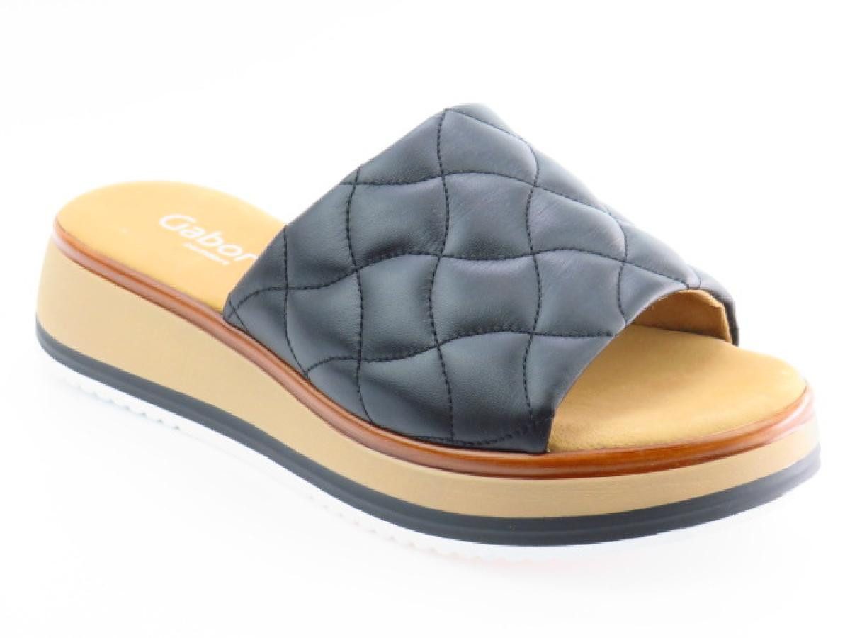 Nappa schwarz Pantolette
