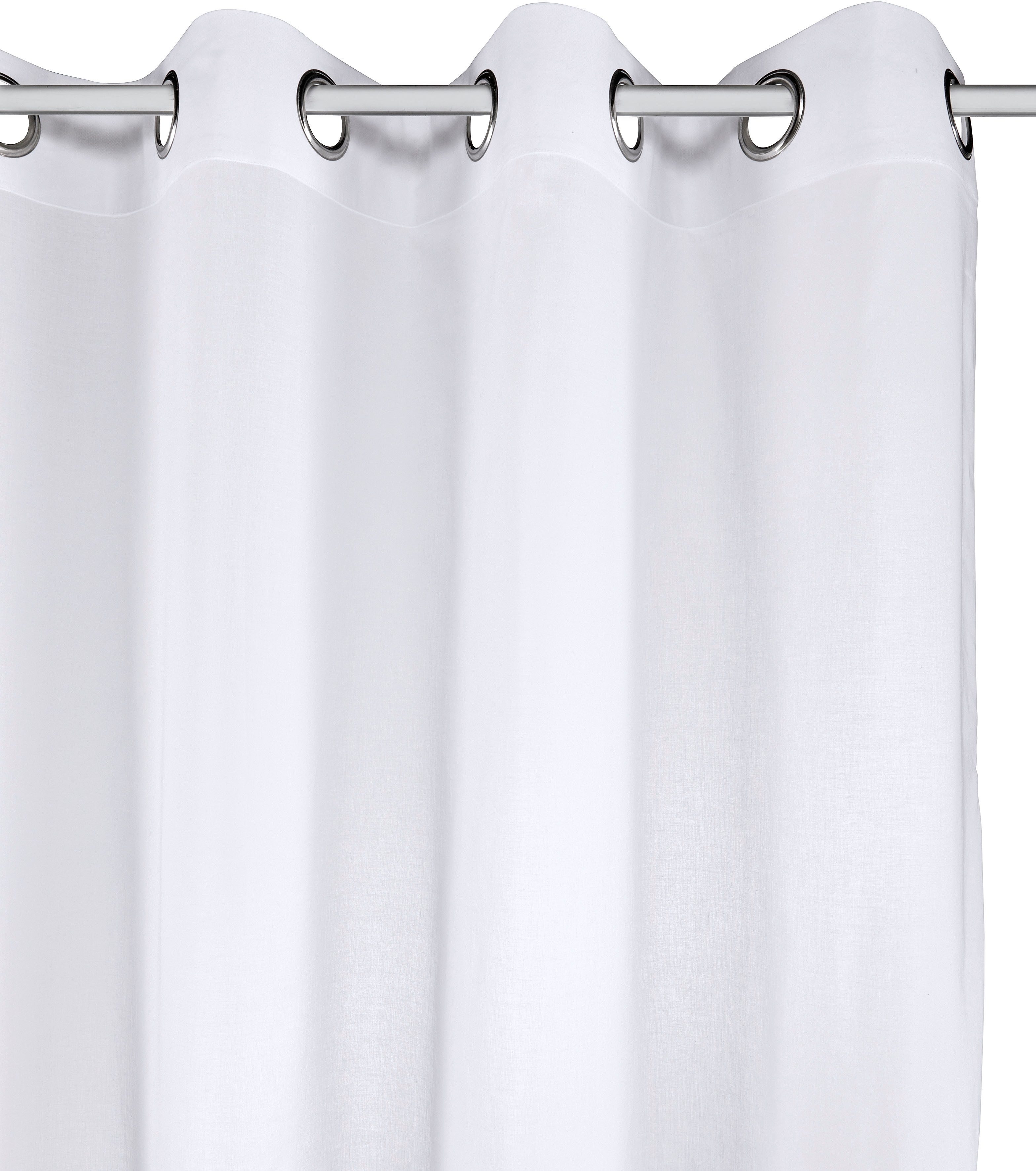 Bruno Banani Gardine Nevalla (1 St), Ösen, halbtransparent, Baumwolle, modern, Farbverlauf, Wohnzimmer, Schlafzimmer, halbtransparent