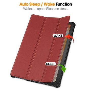 Lobwerk Tablet-Hülle Schutzhülle für Amazon Fire 10 2023 13.Gen 10.1 Zoll, Wake & Sleep Funktion, Sturzdämpfung, Aufstellfunktion